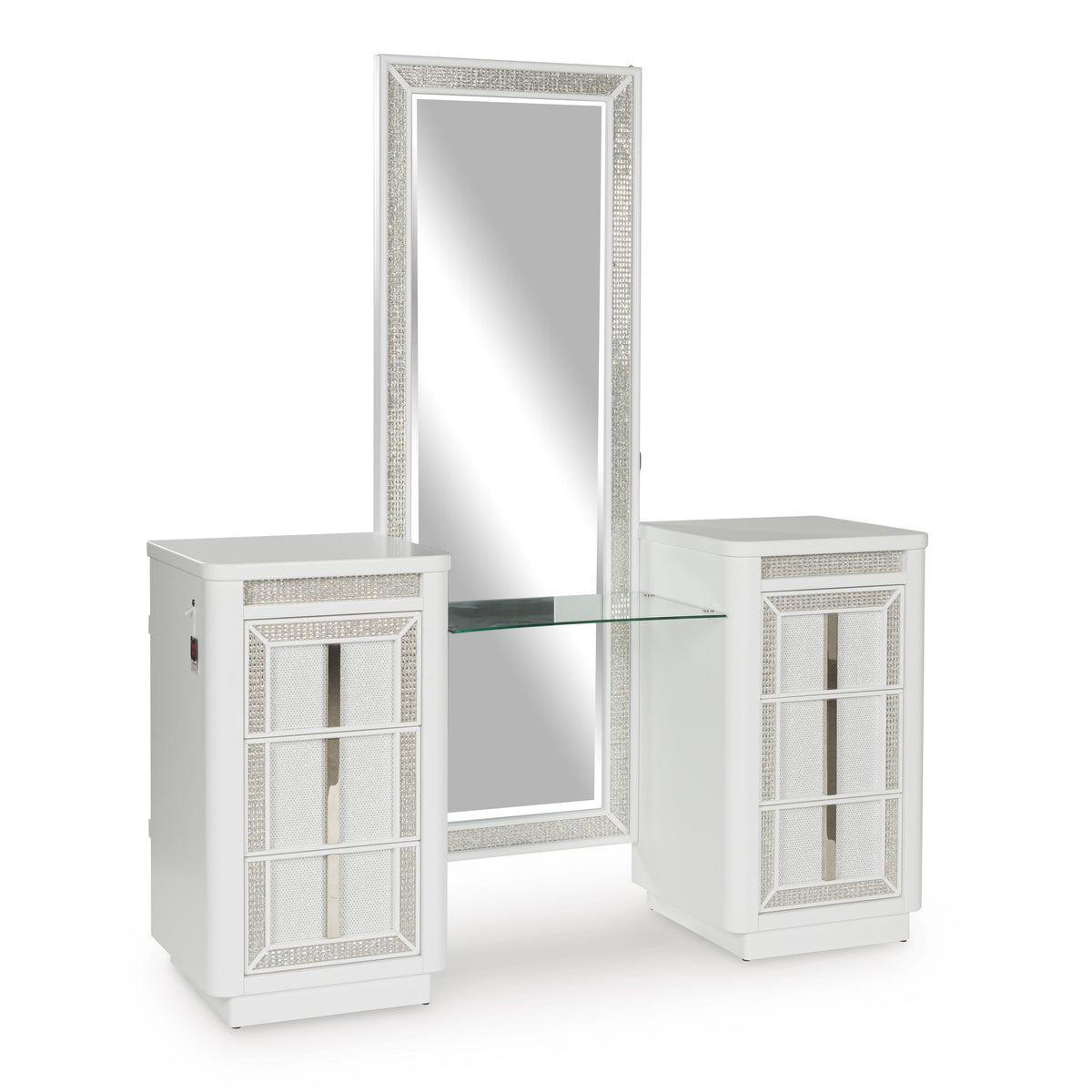 Signature Design by Ashley Chalanna B822B7 Vanity with Mirror IMAGE 1