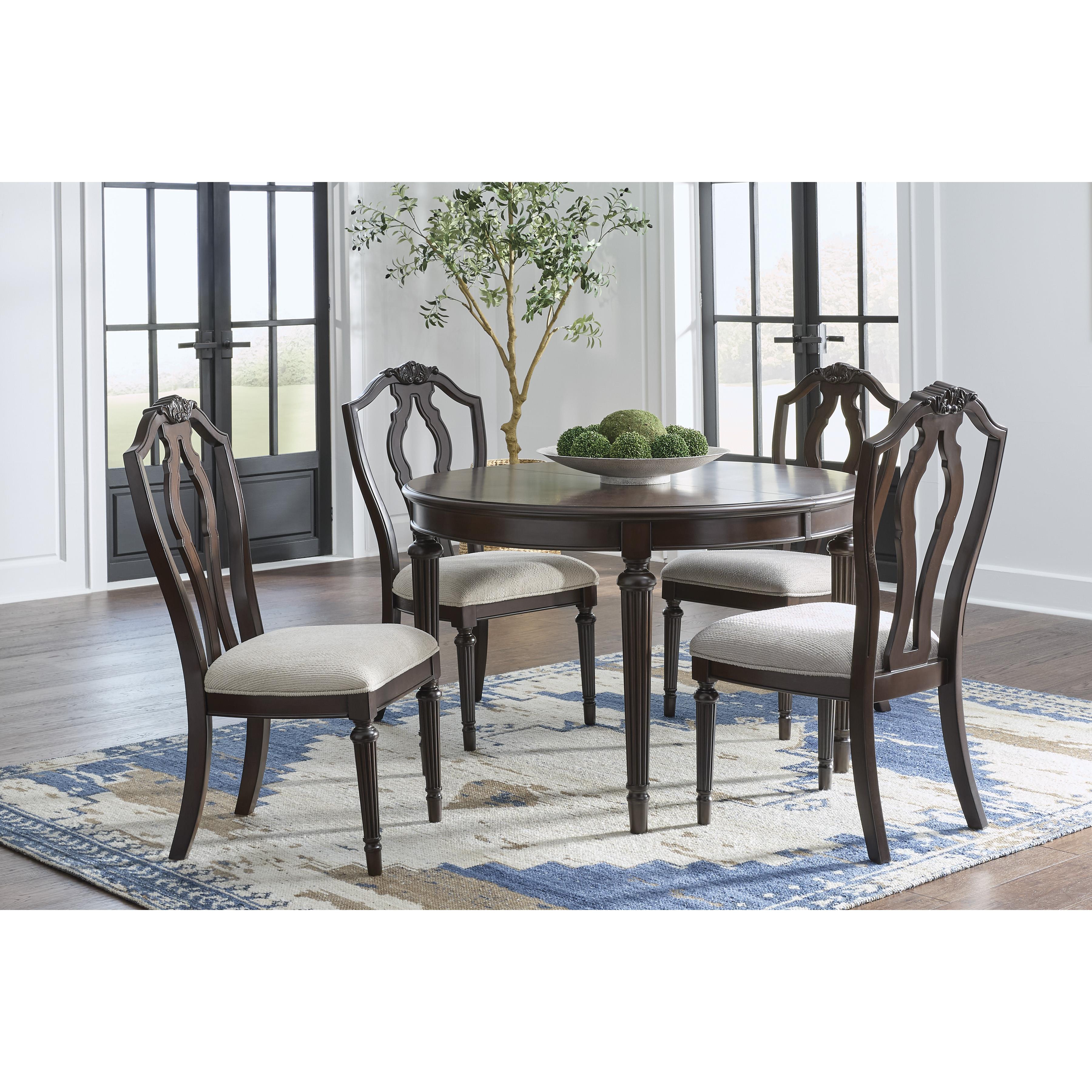 Signature Design by Ashley Lavinton D764-35 Oval Dining Room Extension Table IMAGE 13