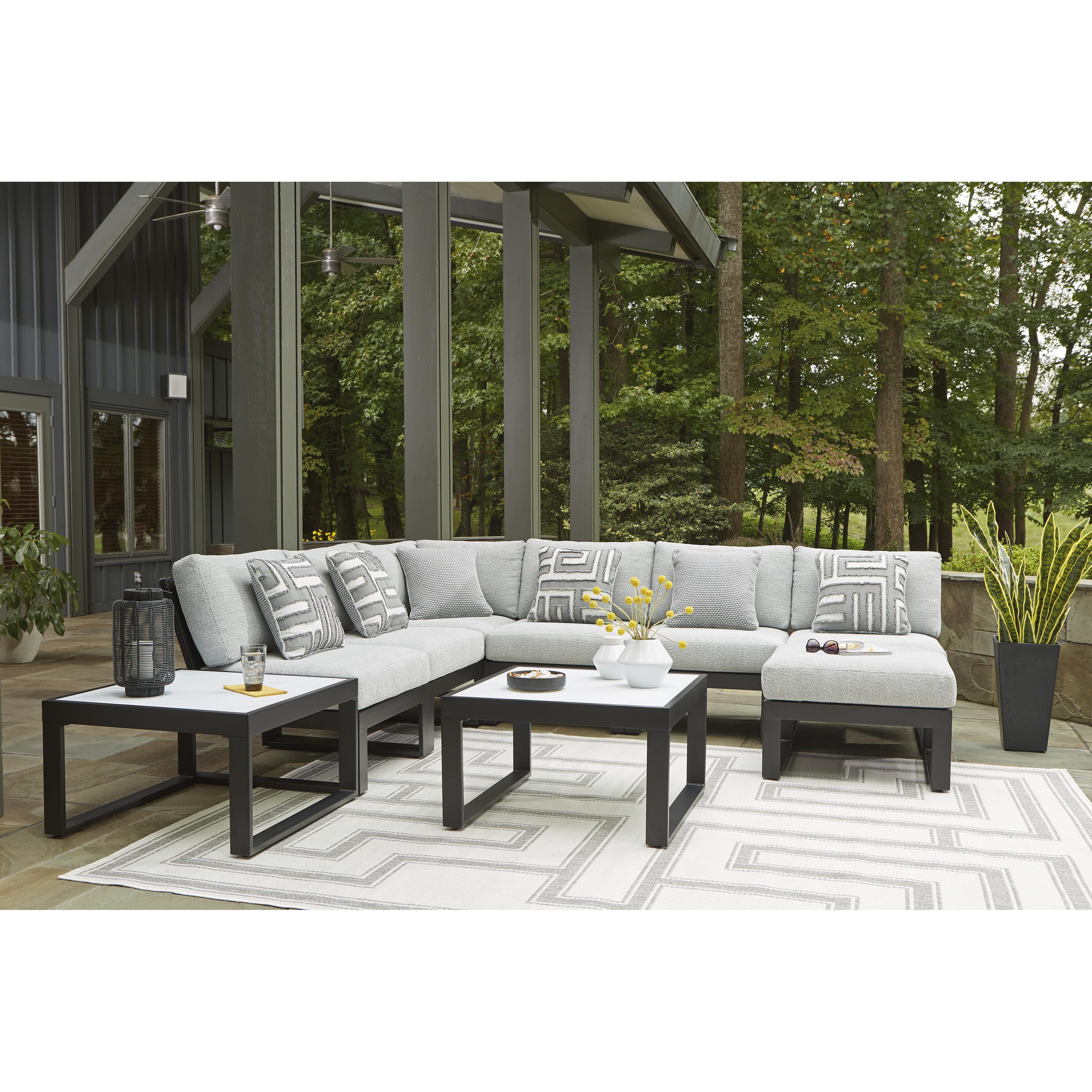 Signature Design by Ashley Beachloft P490-708 Square Cocktail Table IMAGE 7