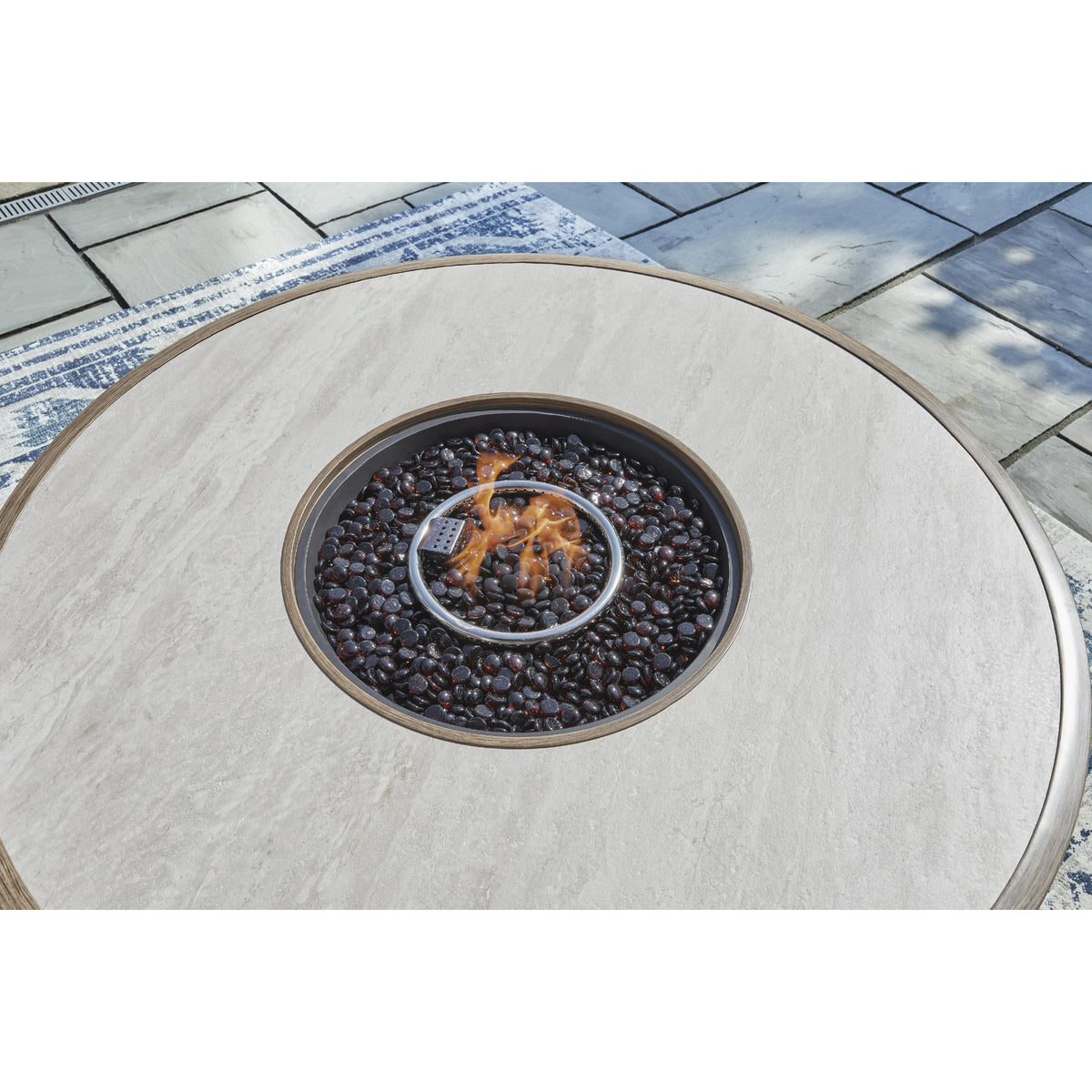 Signature Design by Ashley Rainier Ranch P701-776 Round Fire Pit Table IMAGE 9