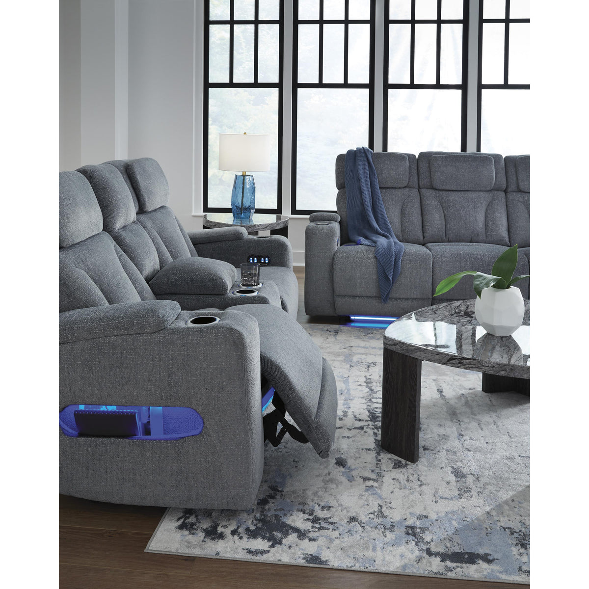 Signature Design by Ashley Studio Cave PC4980218 Power Reclining Loveseat with Console and Adjustable Headrest IMAGE 15