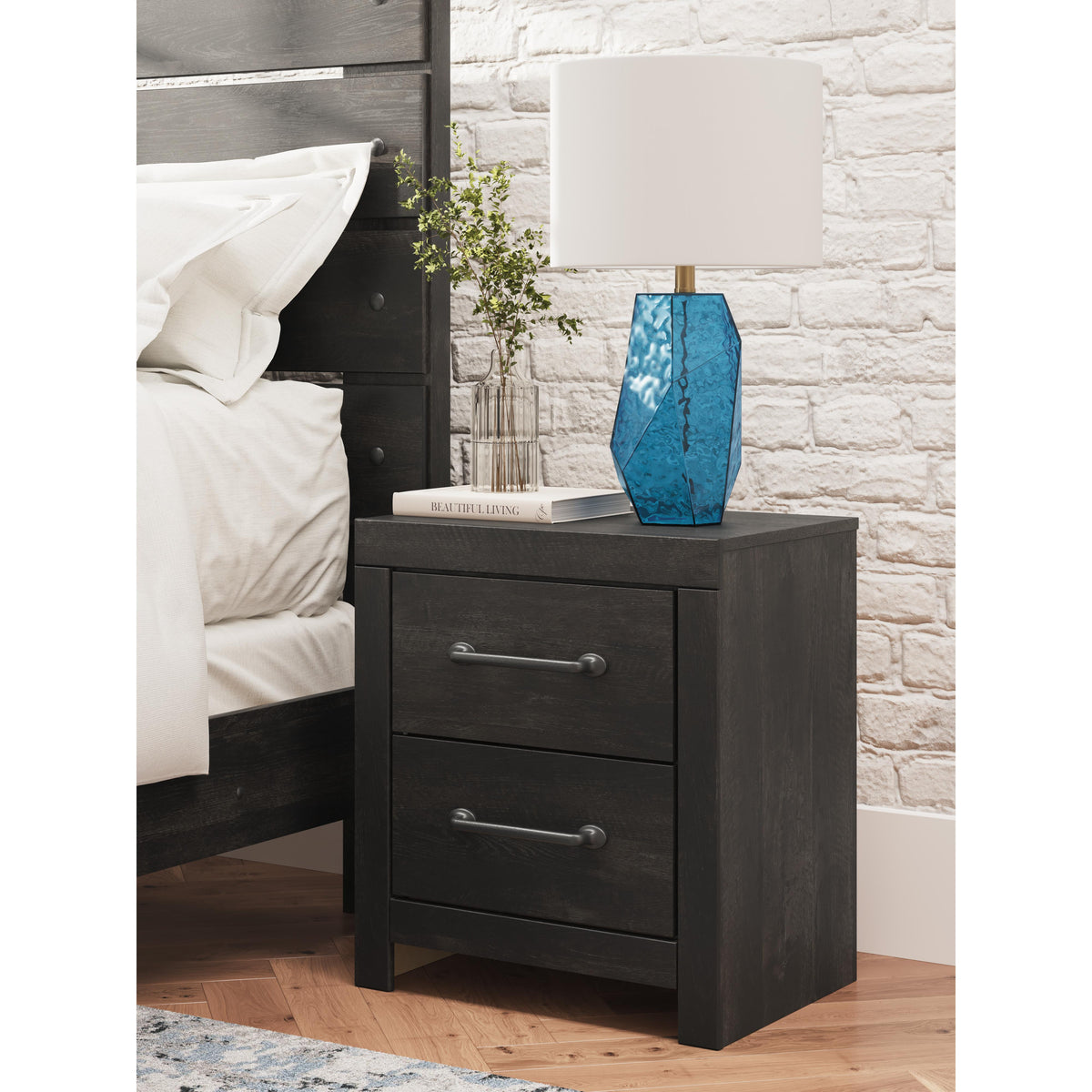 Signature Design by Ashley Hollivern PCB2108-92 Two Drawer Night Stand IMAGE 7