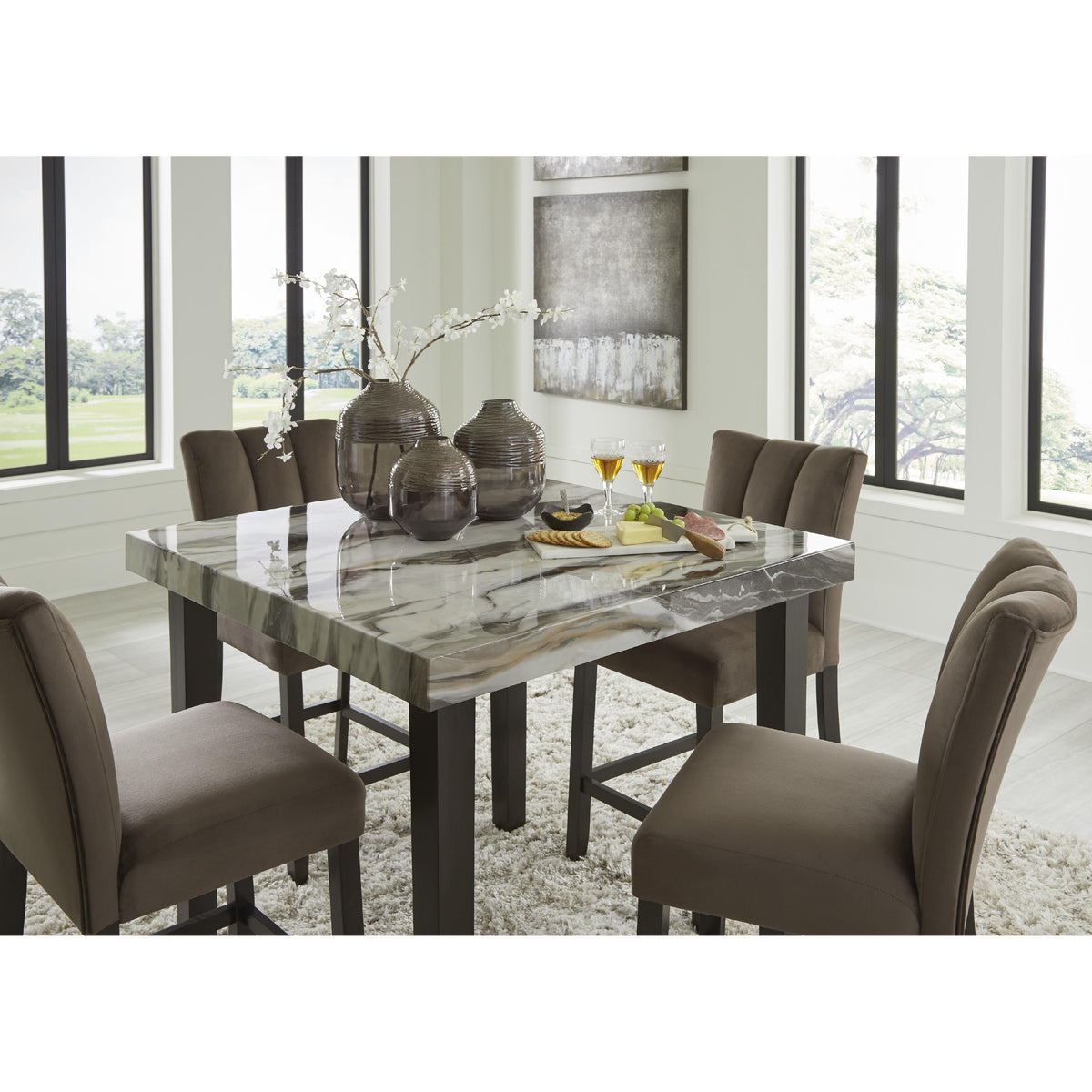 Signature Design by Ashley Jeshina PCD581-13 Square Dining Room Counter Table IMAGE 4