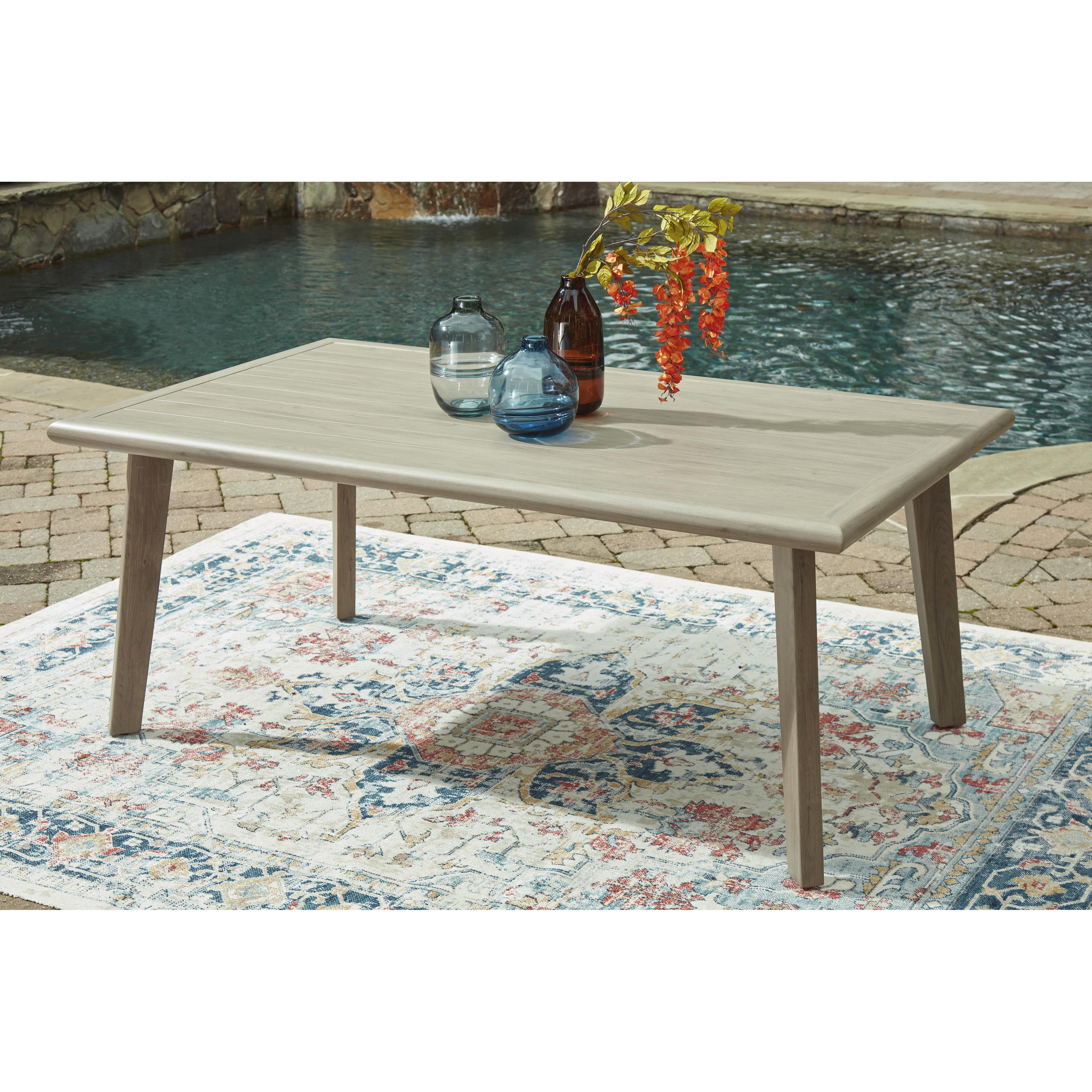 Signature Design by Ashley Cliff Trails PCP690-625 Rectangular Dining Table with Umbrella Option IMAGE 4