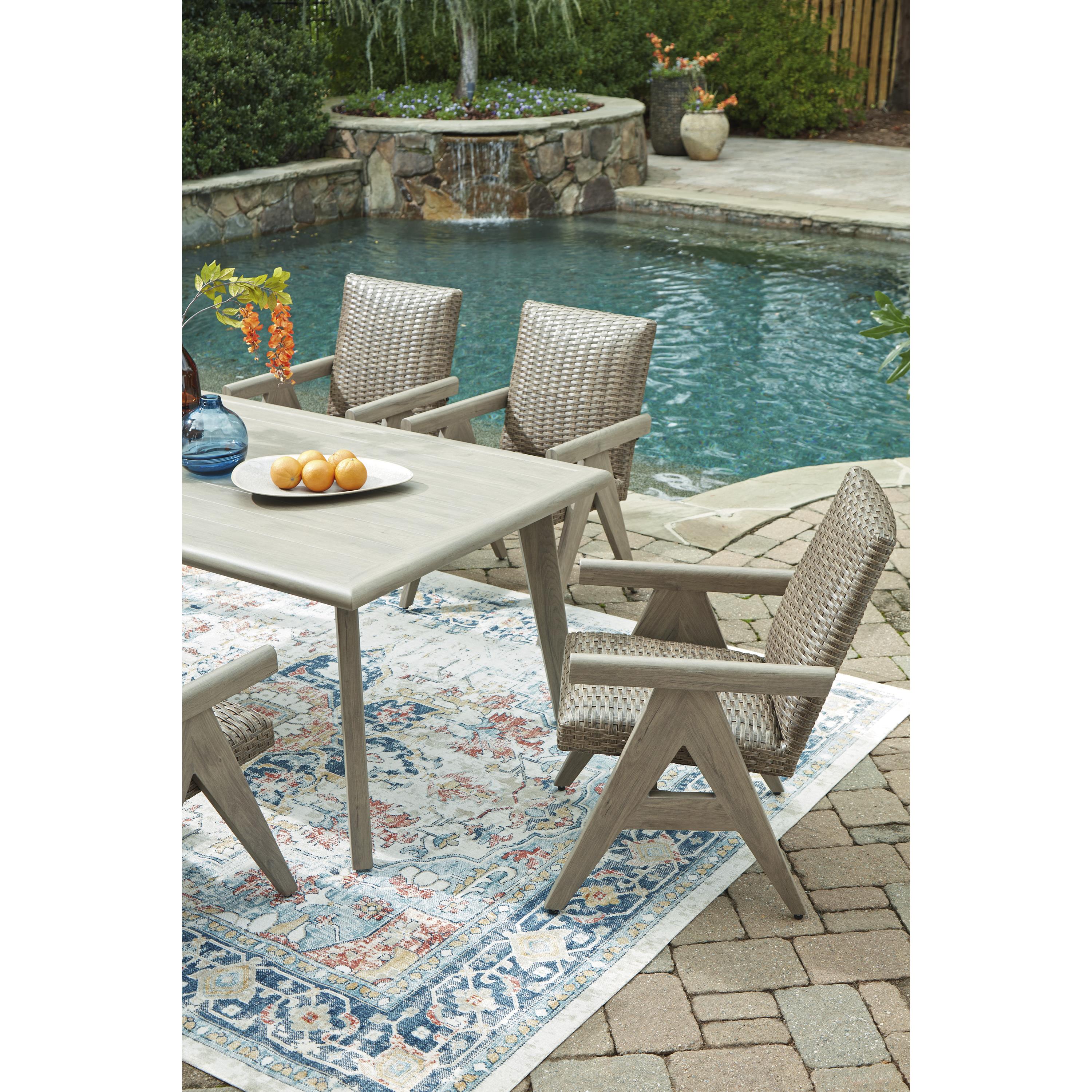 Signature Design by Ashley Cliff Trails PCP690-625 Rectangular Dining Table with Umbrella Option IMAGE 9