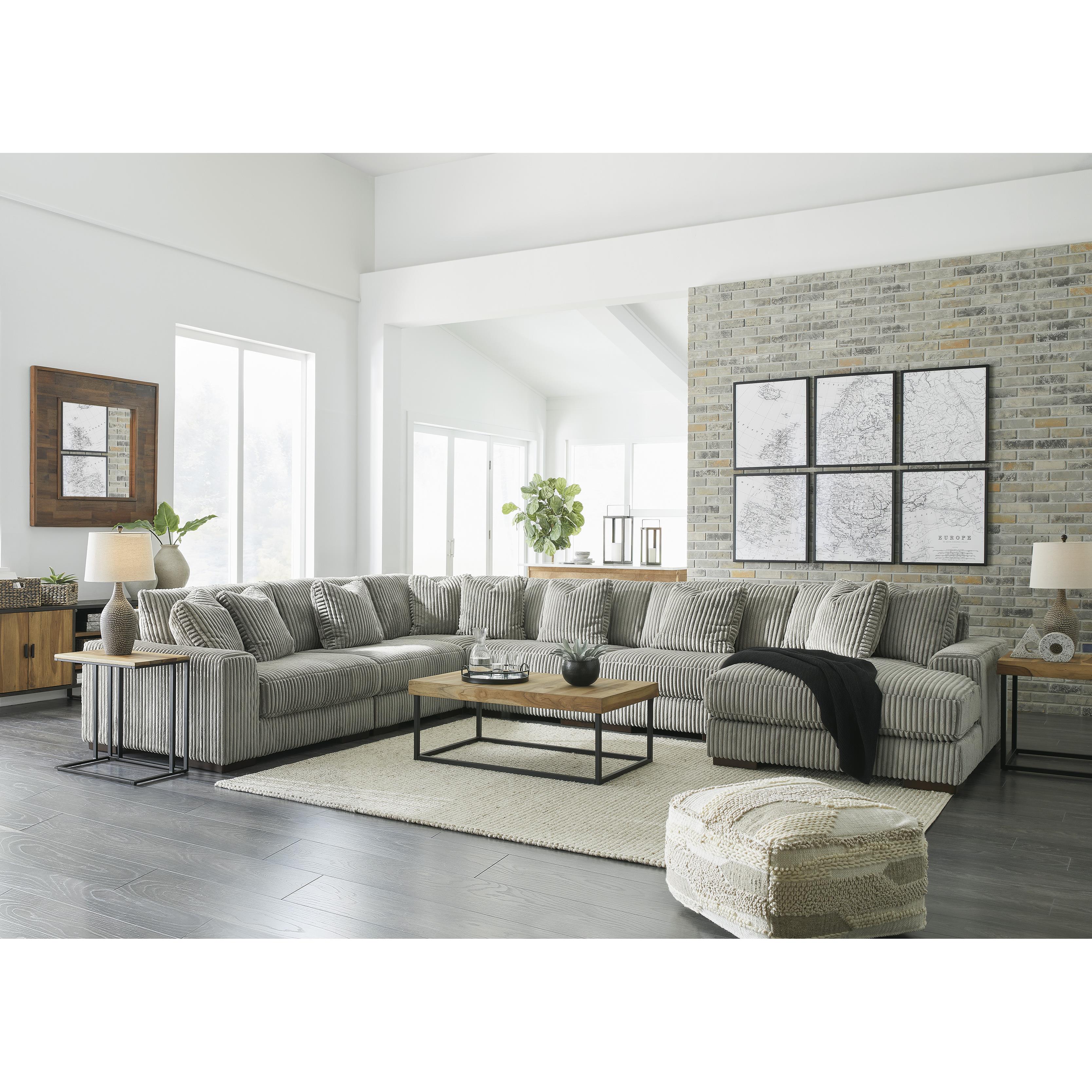 Signature Design by Ashley Lindyn 21105S19 6 pc Sectional with Chaise IMAGE 2