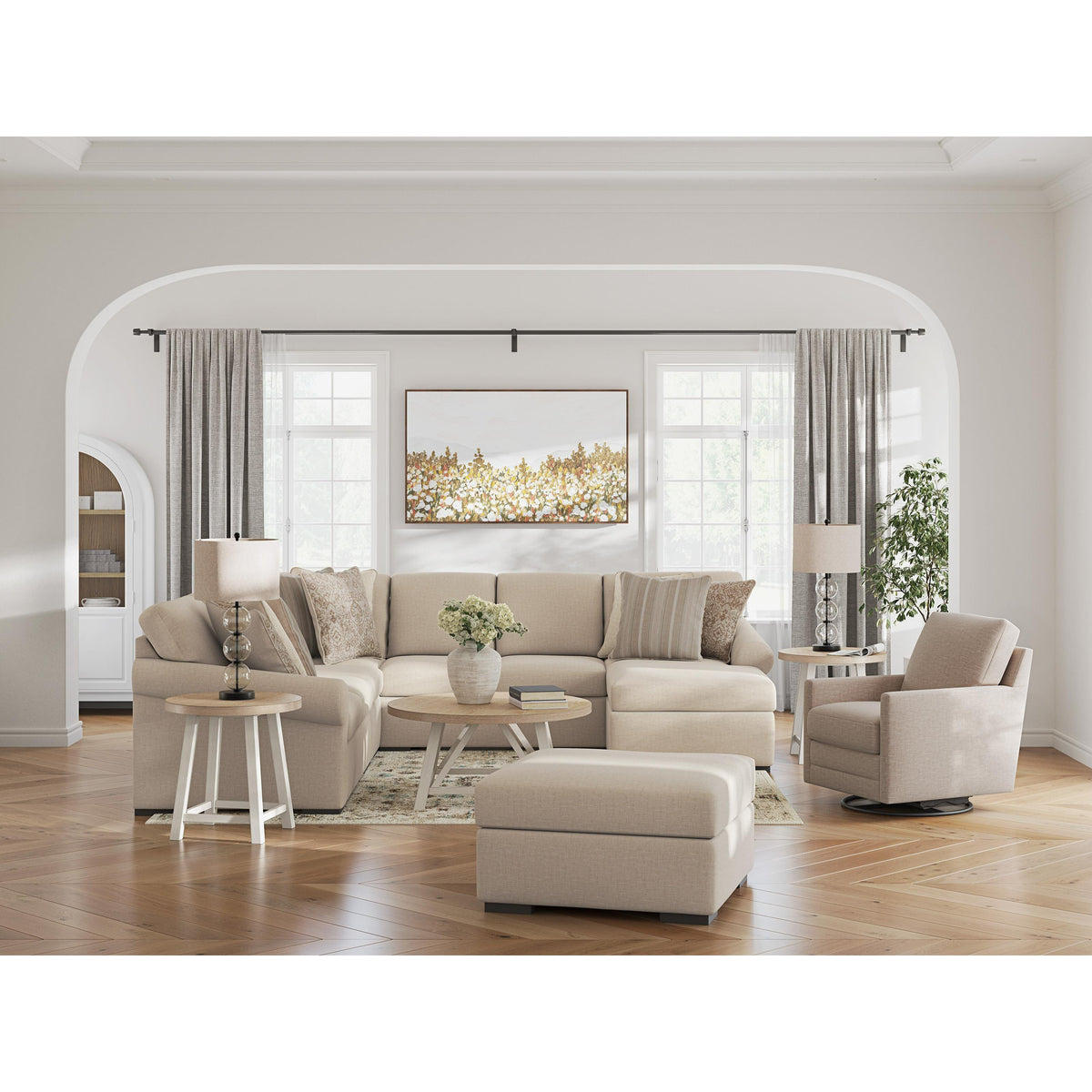 Benchcraft LadyMae 59404S4 5 pc Sectional with Chaise IMAGE 4
