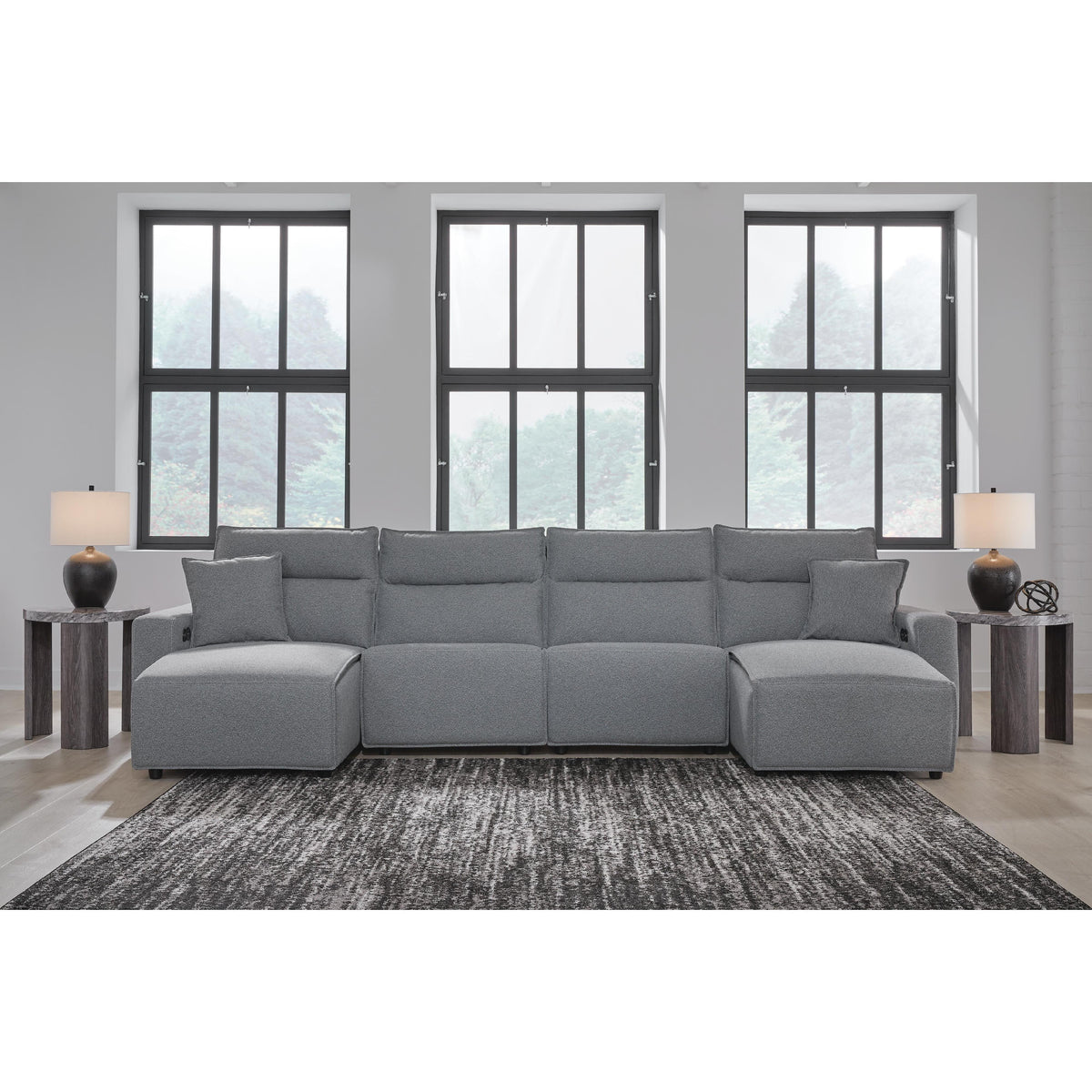 Signature Design by Ashley Modmax 65906S37 4 pc Reclining Sectional with Double Chaise IMAGE 2