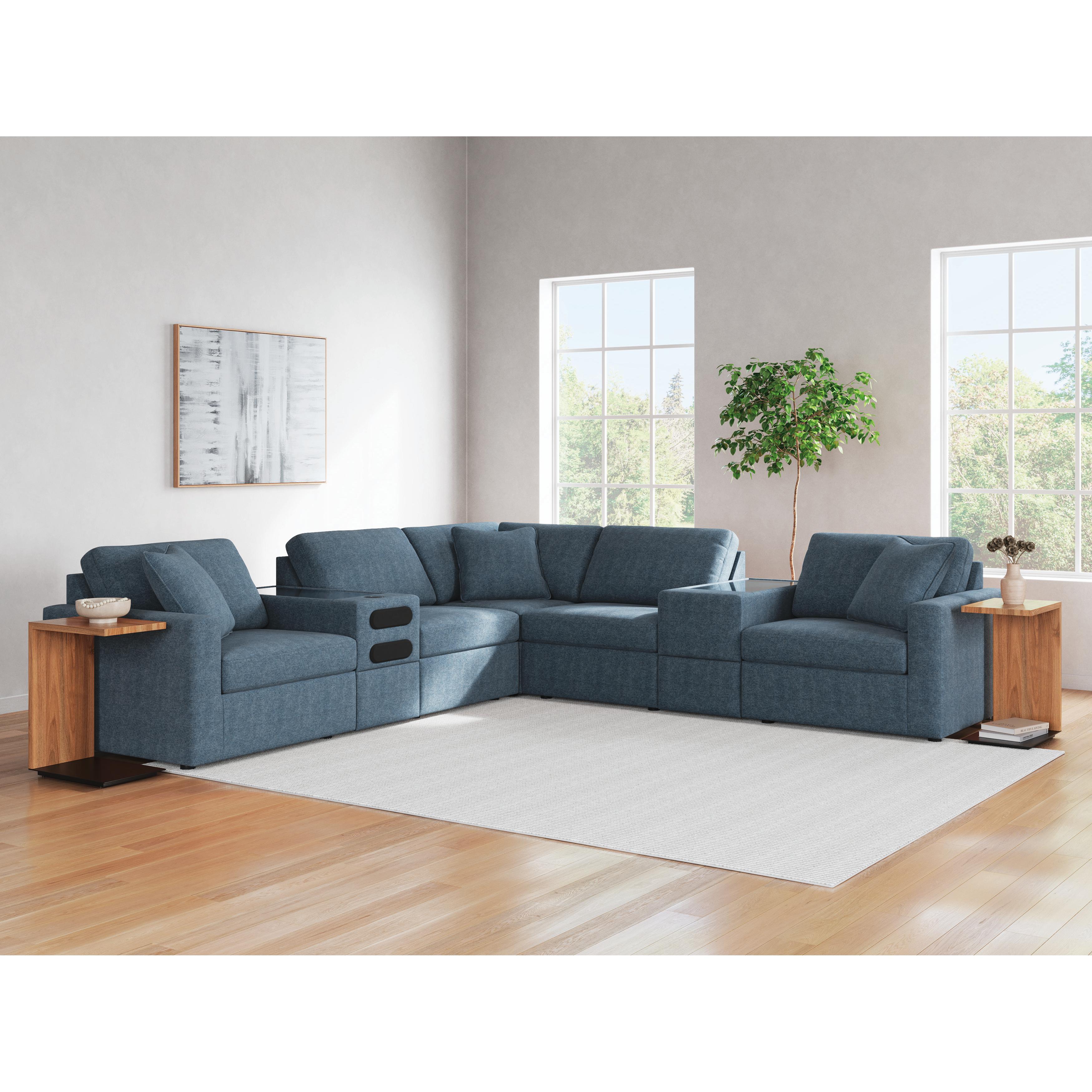 Signature Design by Ashley Modmax 92121S69 7 pc Balanced Sectional with Audio and Storage Consoles IMAGE 2