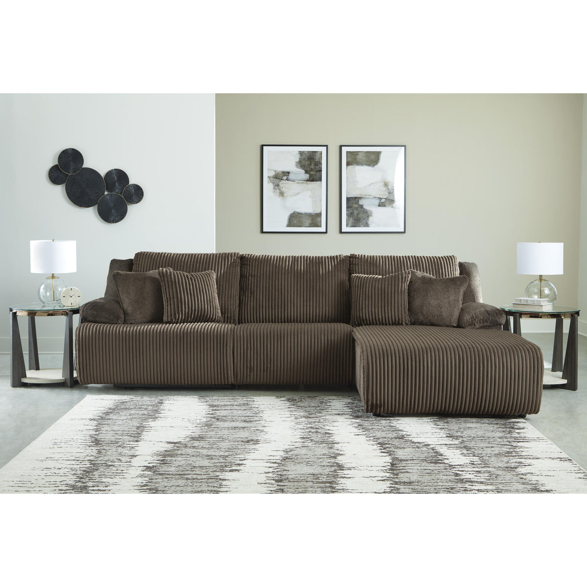 Signature Design by Ashley Top Tier 92705S6 3 pc Sectional Sofa Chaise IMAGE 2