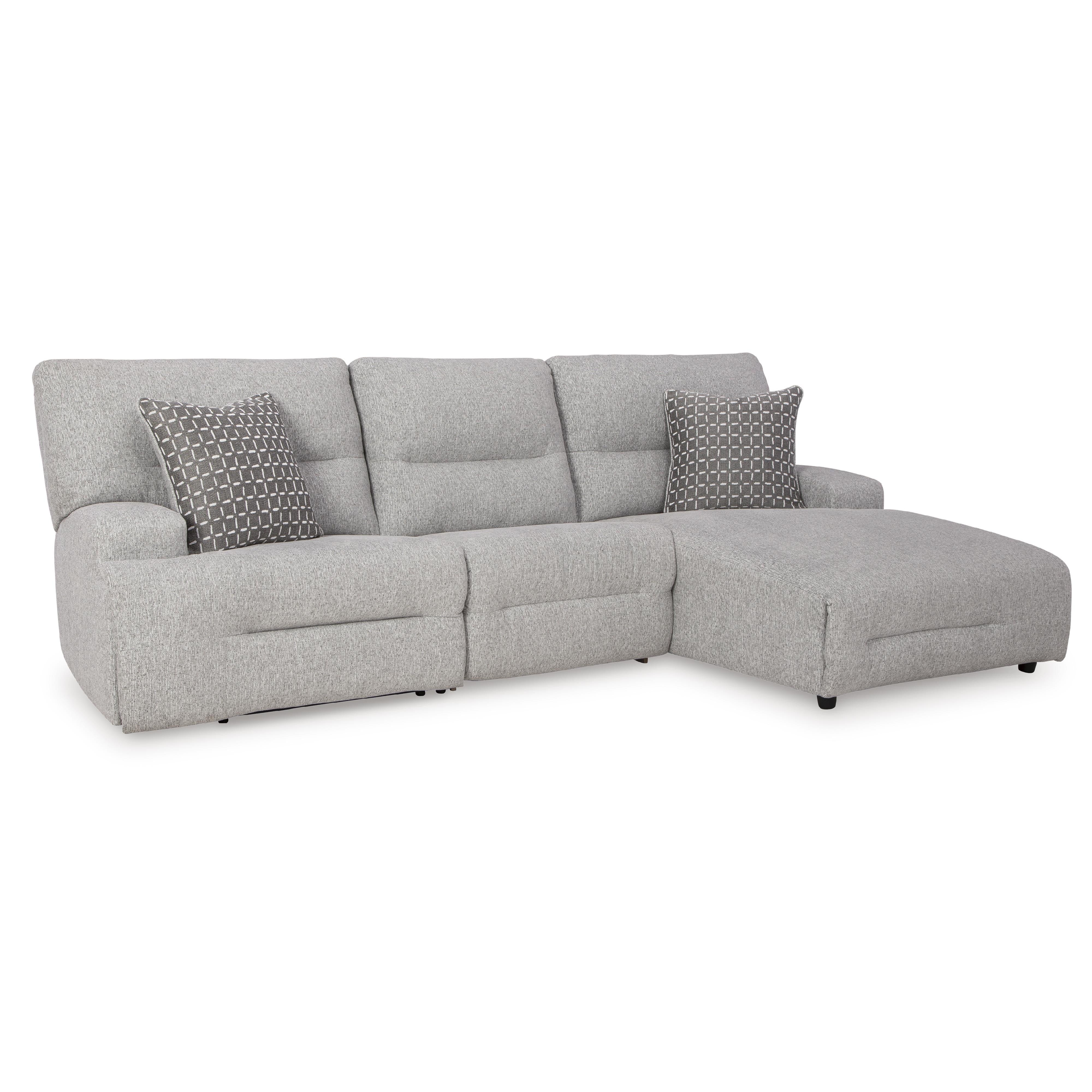 Signature Design by Ashley Acklen Place 93605S6 3 pc Power Reclining Sectional IMAGE 1