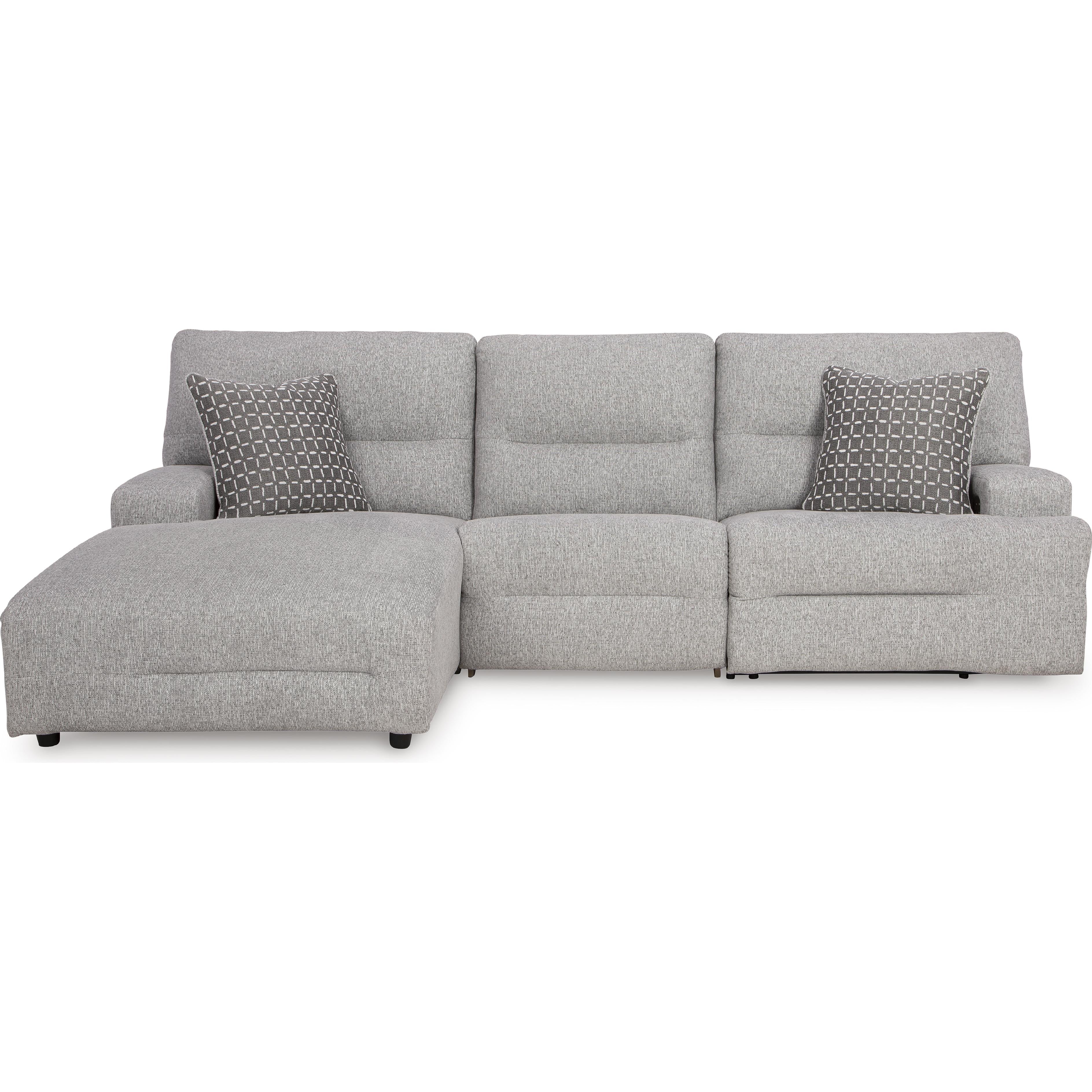 Signature Design by Ashley Acklen Place 93605S7 3 pc Power Reclining Sectional IMAGE 3