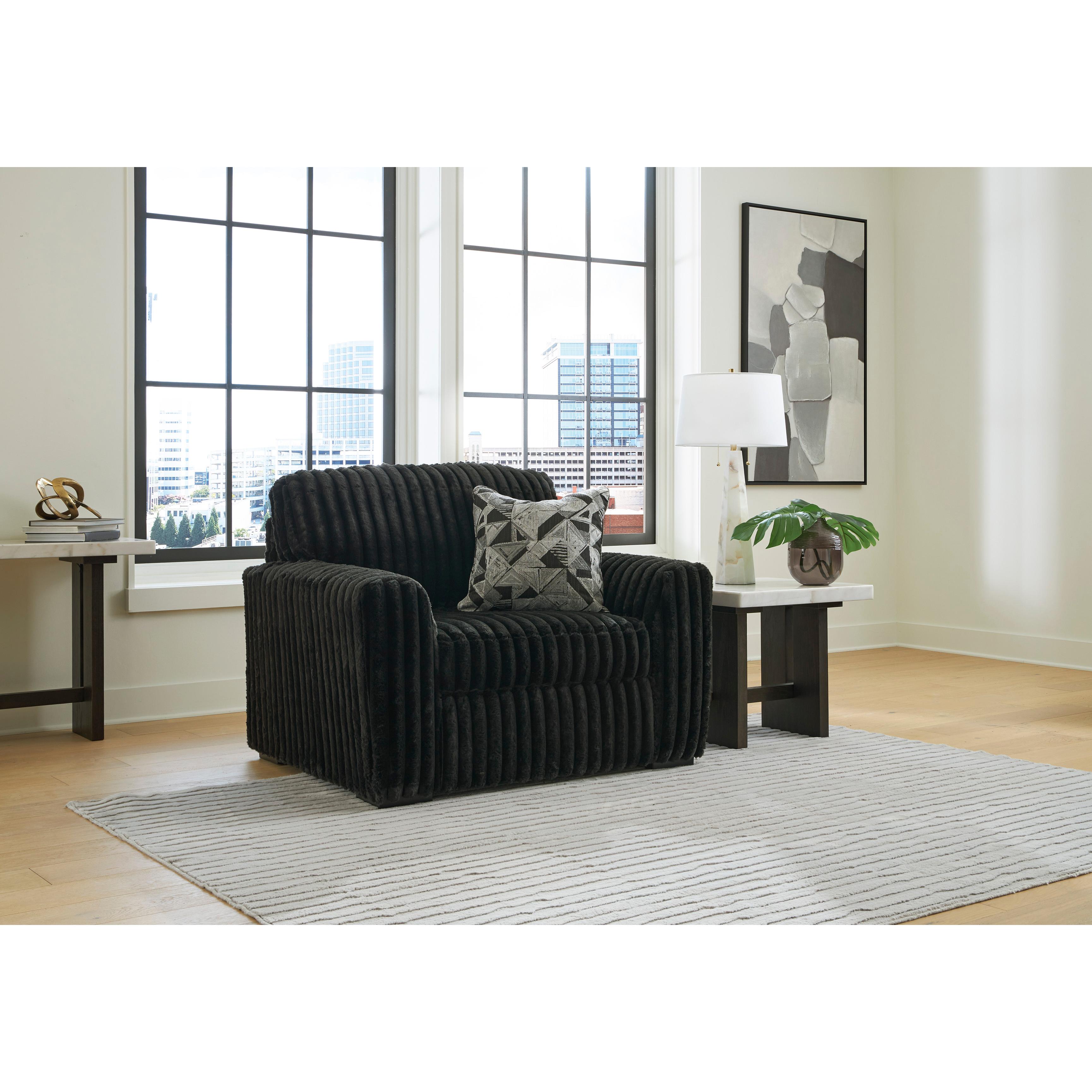 Signature Design by Ashley Midnight-Madness 9810323 Chair and a Half IMAGE 4