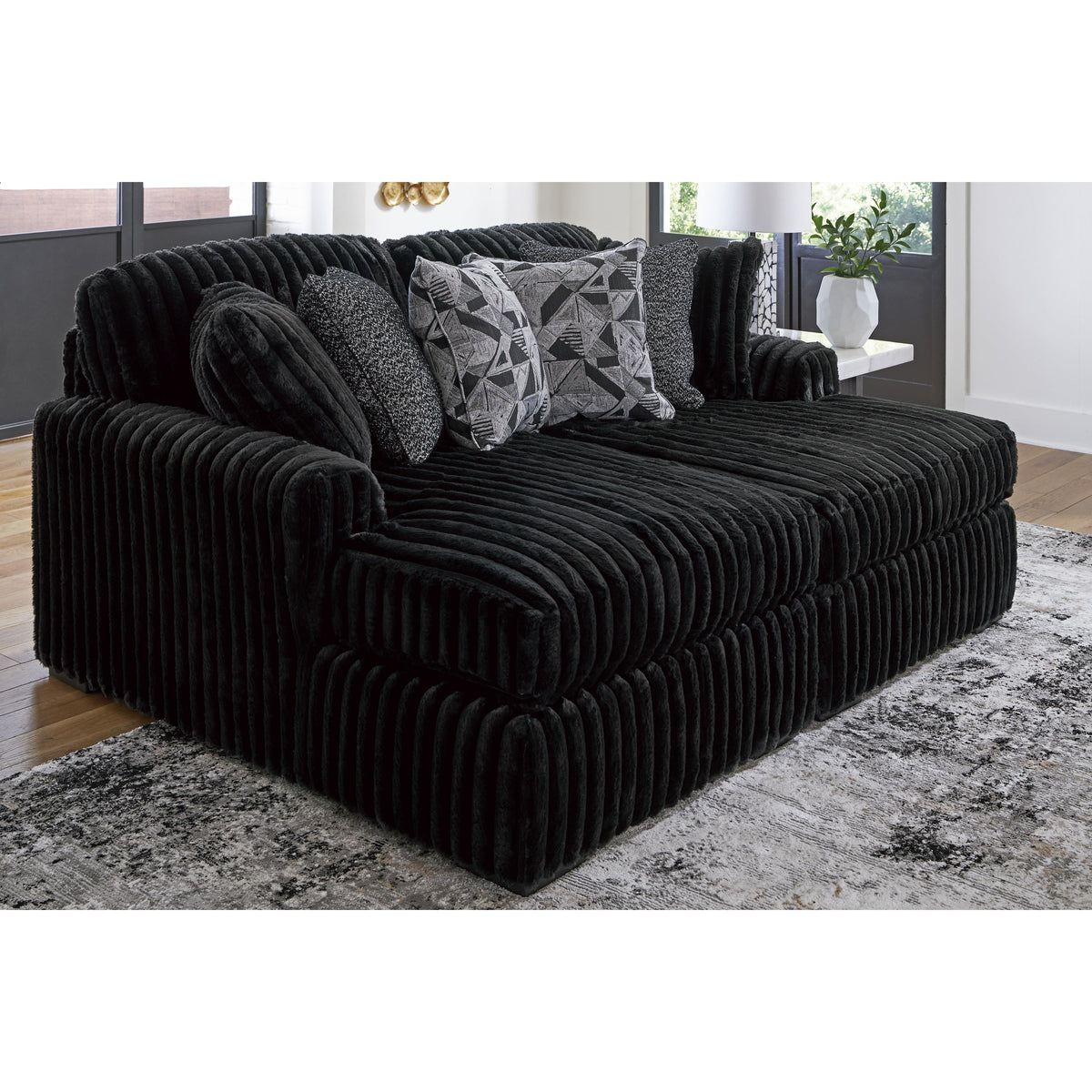 Signature Design by Ashley Midnight-Madness 98103S8 Super Chaise IMAGE 3