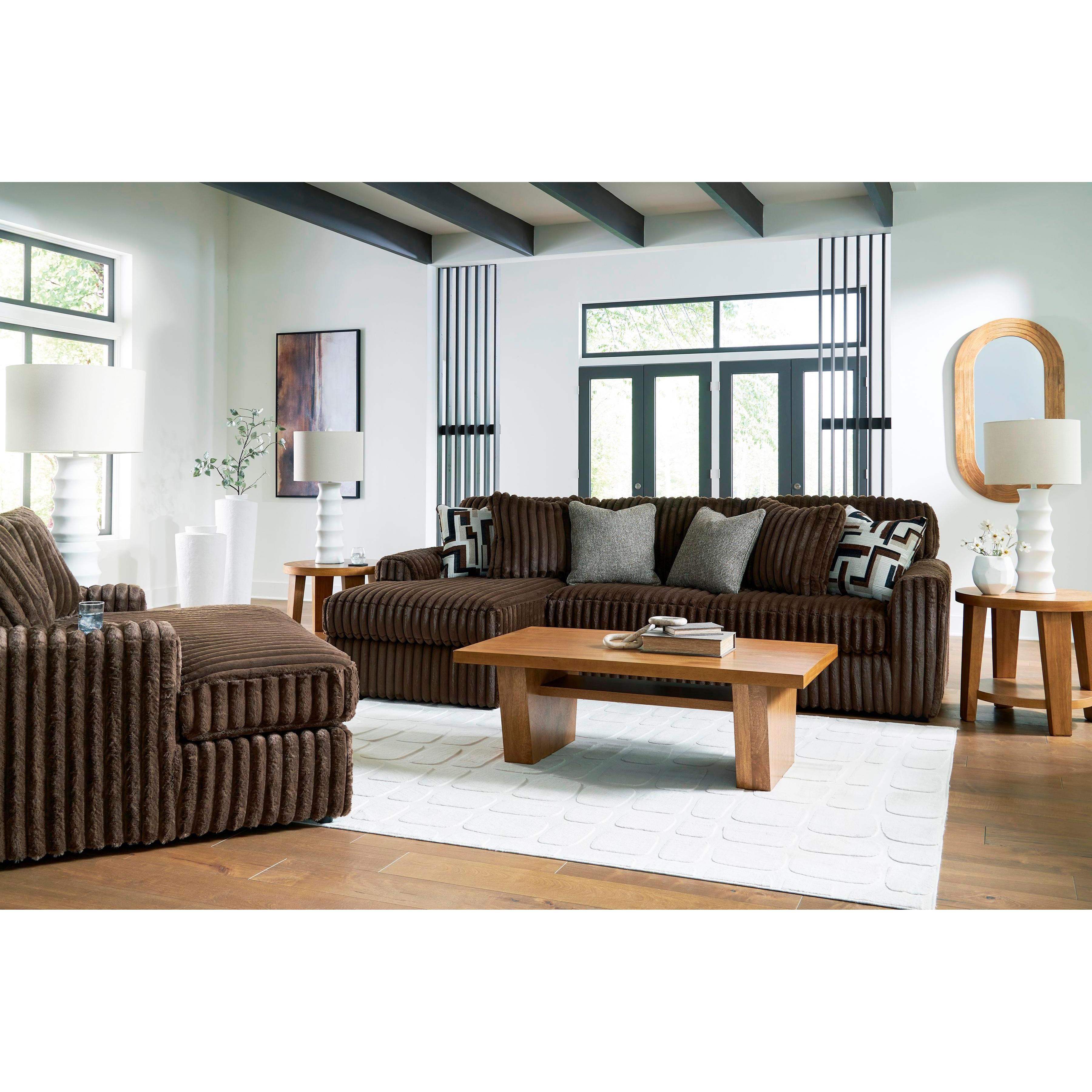 Signature Design by Ashley Midnight-Madness 98104S1 2 pc Sectional Sofa with Chaise IMAGE 8