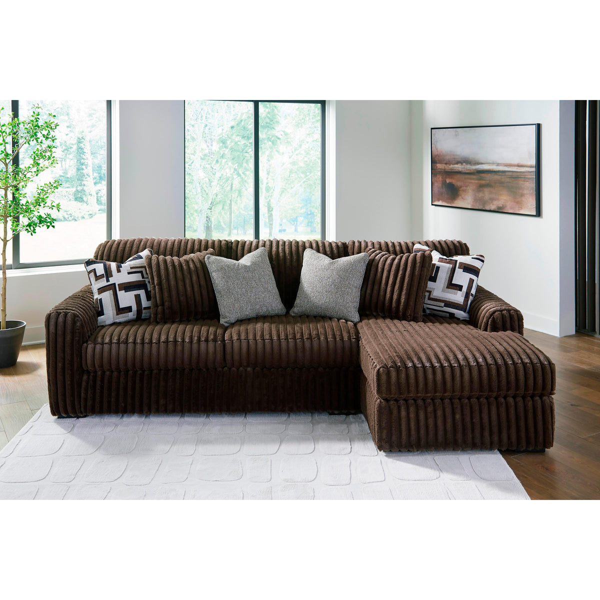 Signature Design by Ashley Midnight-Madness 98104S2 2 pc Sectional Sofa with Chaise IMAGE 4