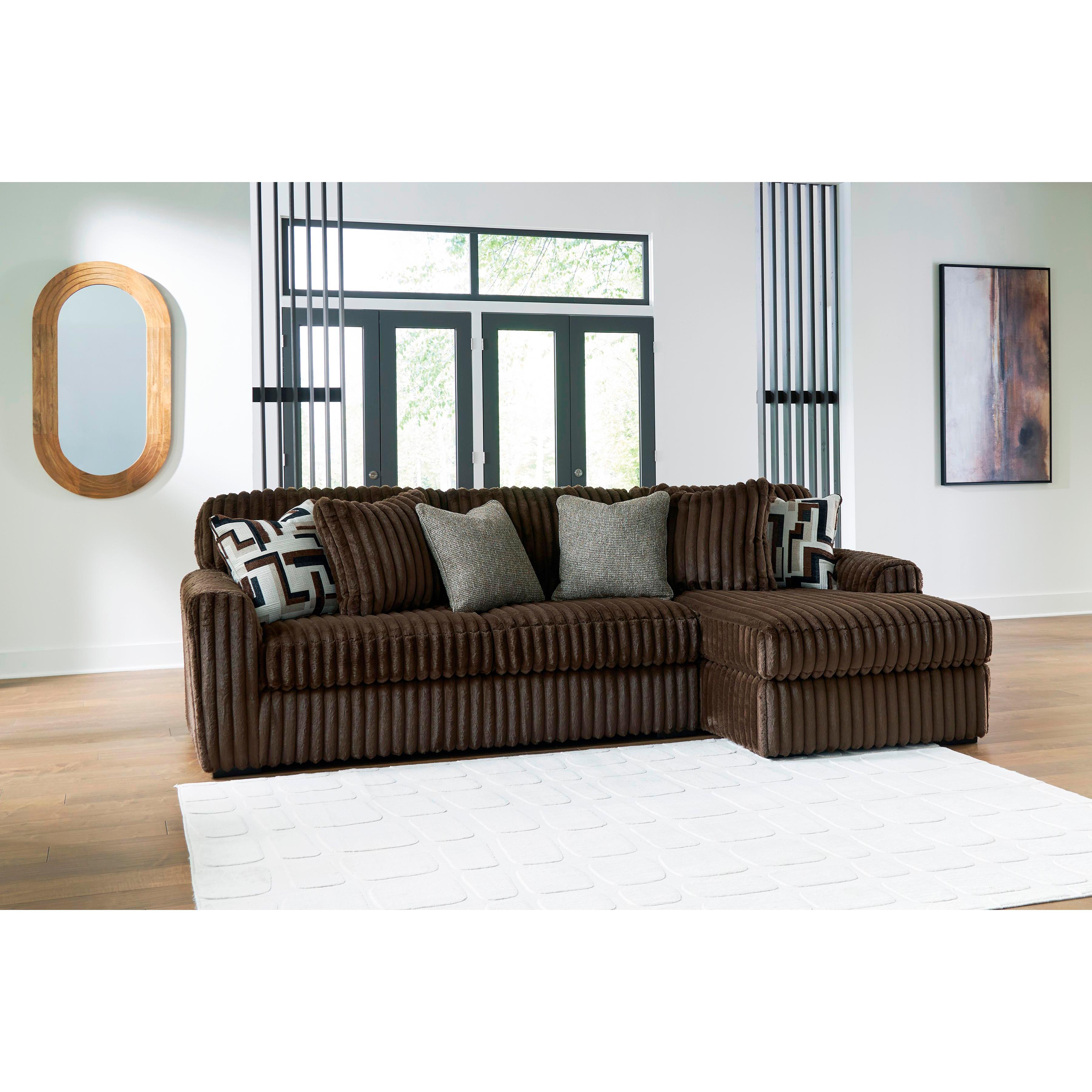 Signature Design by Ashley Midnight-Madness 98104S2 2 pc Sectional Sofa with Chaise IMAGE 7