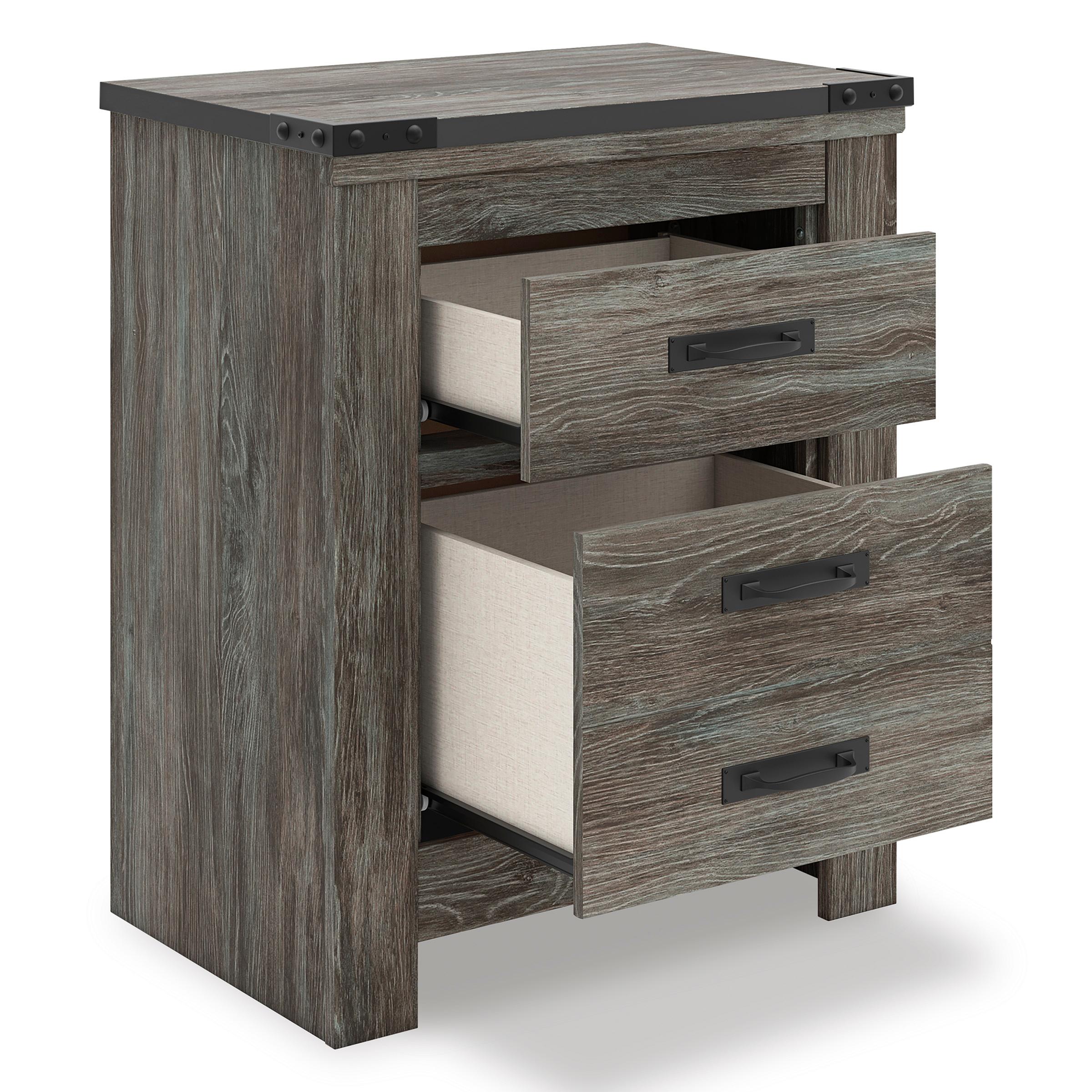 Signature Design by Ashley Frandern B4480-92 Two Drawer Night Stand IMAGE 2