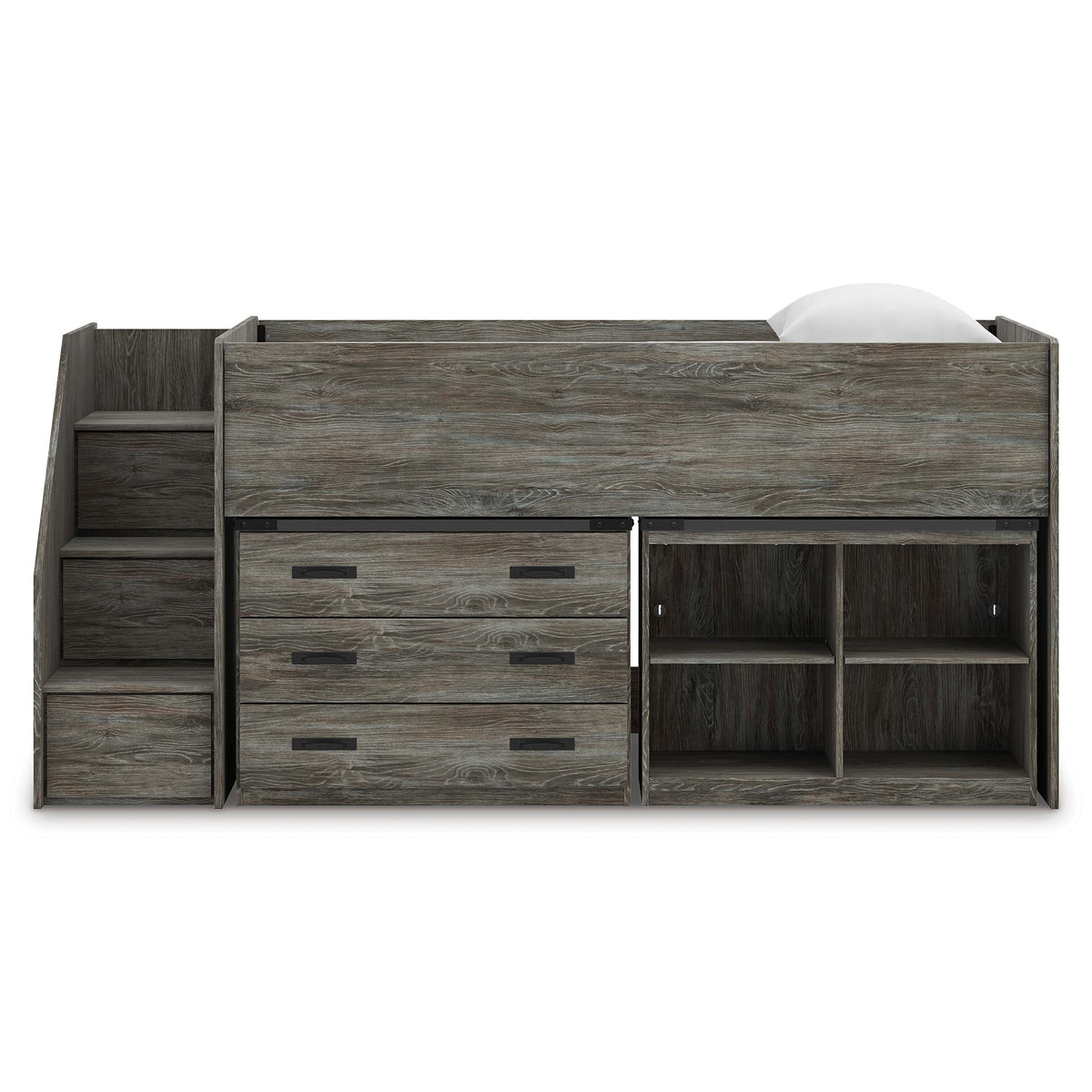 Signature Design by Ashley Frandern B4480B16 Twin Loft Bed with Bookcase and Drawer Storage IMAGE 3