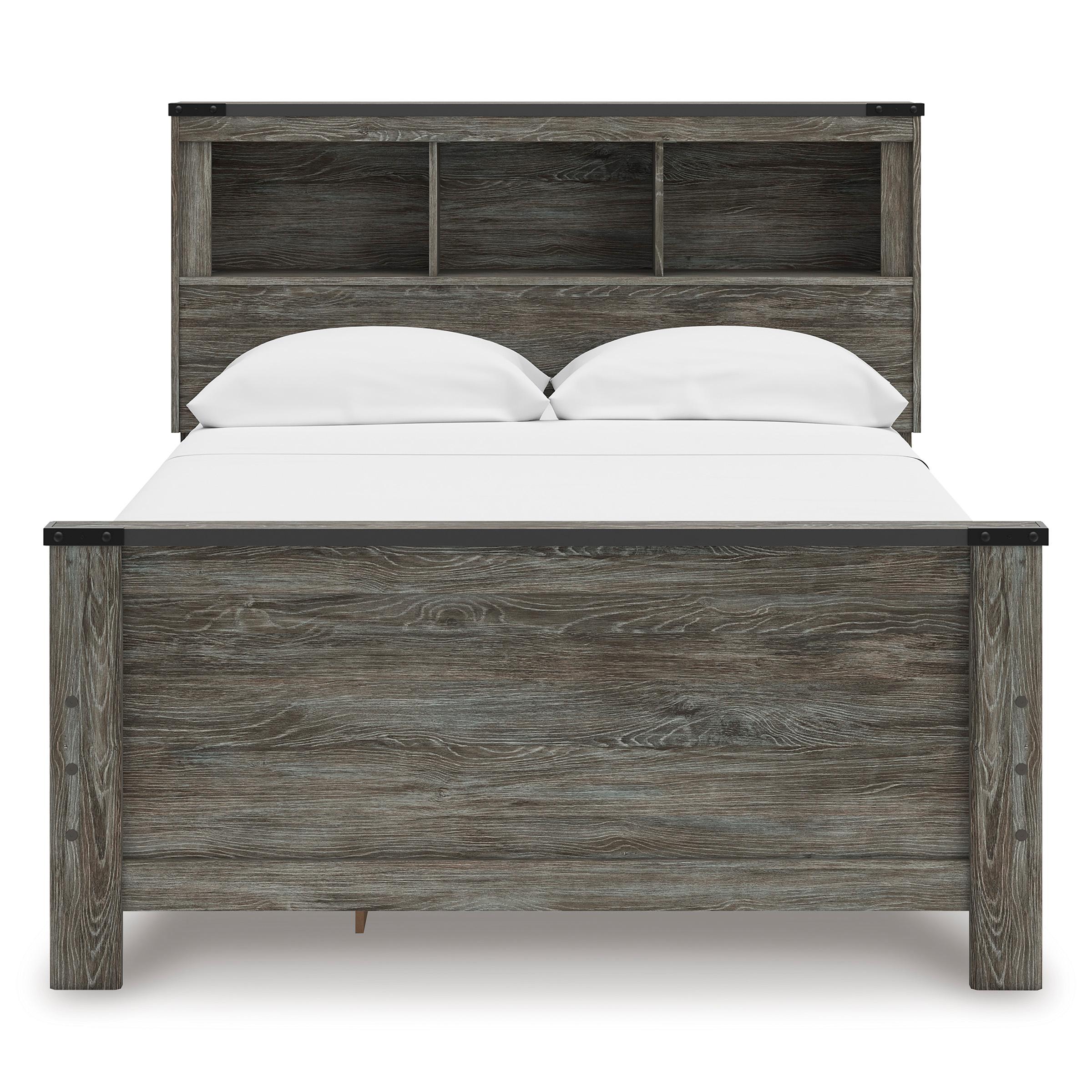 Signature Design by Ashley Frandern B4480B9 Full Bookcase Panel Bed with Storage IMAGE 3
