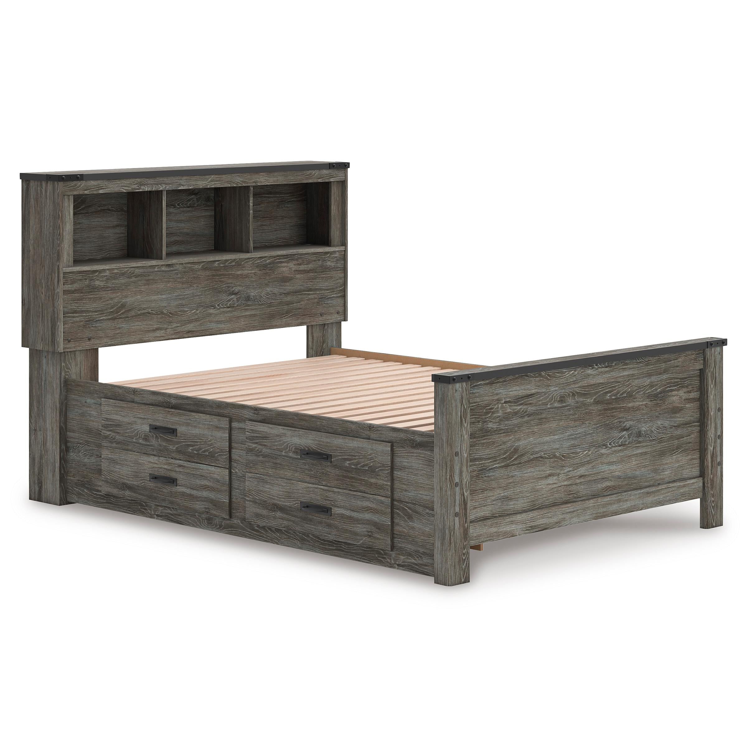 Signature Design by Ashley Frandern B4480B9 Full Bookcase Panel Bed with Storage IMAGE 6
