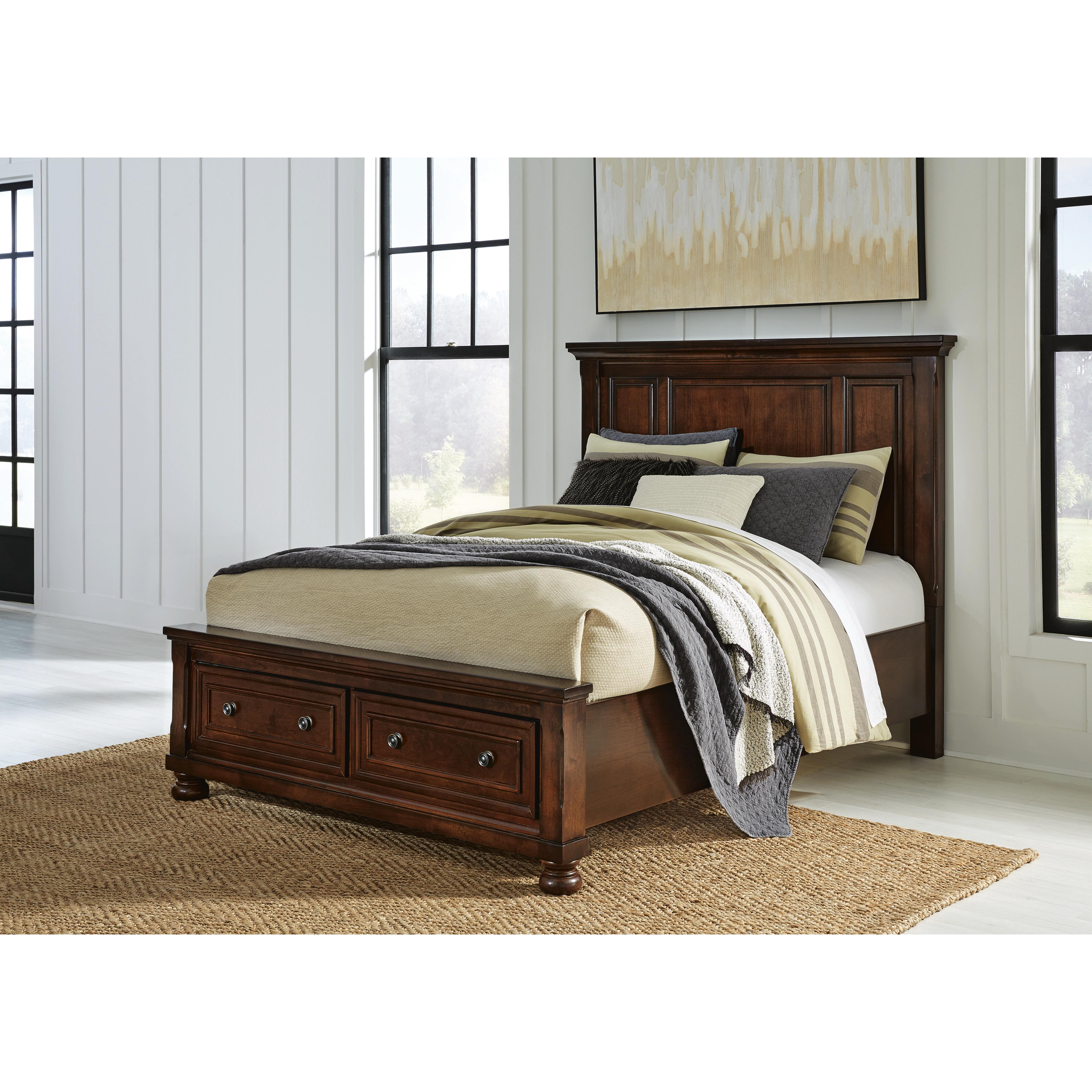 Millennium Porter B697B42 Queen Panel Storage Bed IMAGE 2