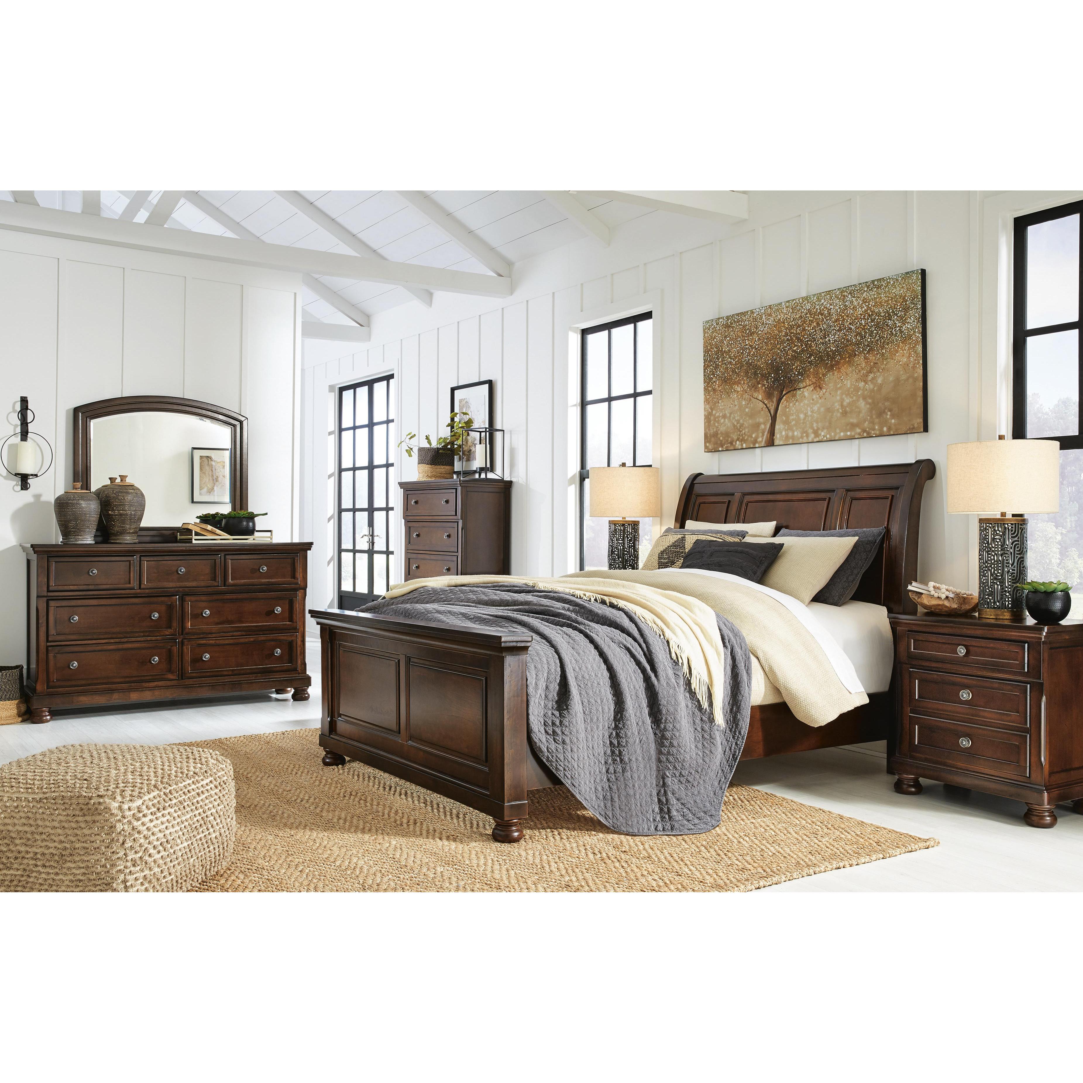 Millennium Porter B697B48 Queen Sleigh Bed IMAGE 3