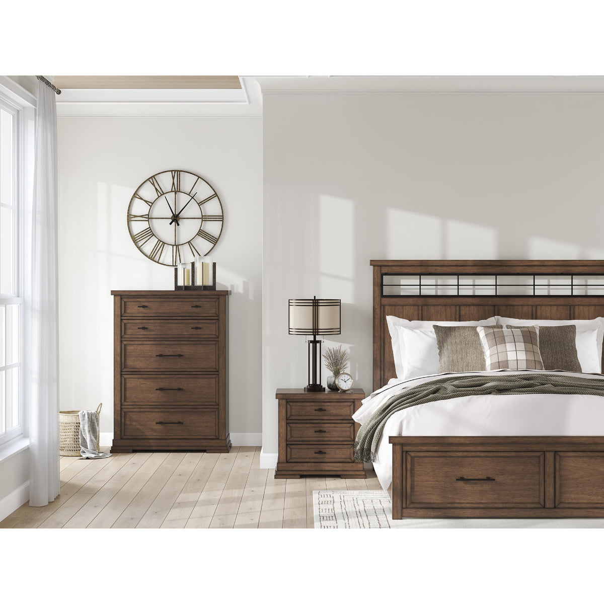Signature Design by Ashley Taffenbrook B849B4 King Panel Storage Bed IMAGE 10