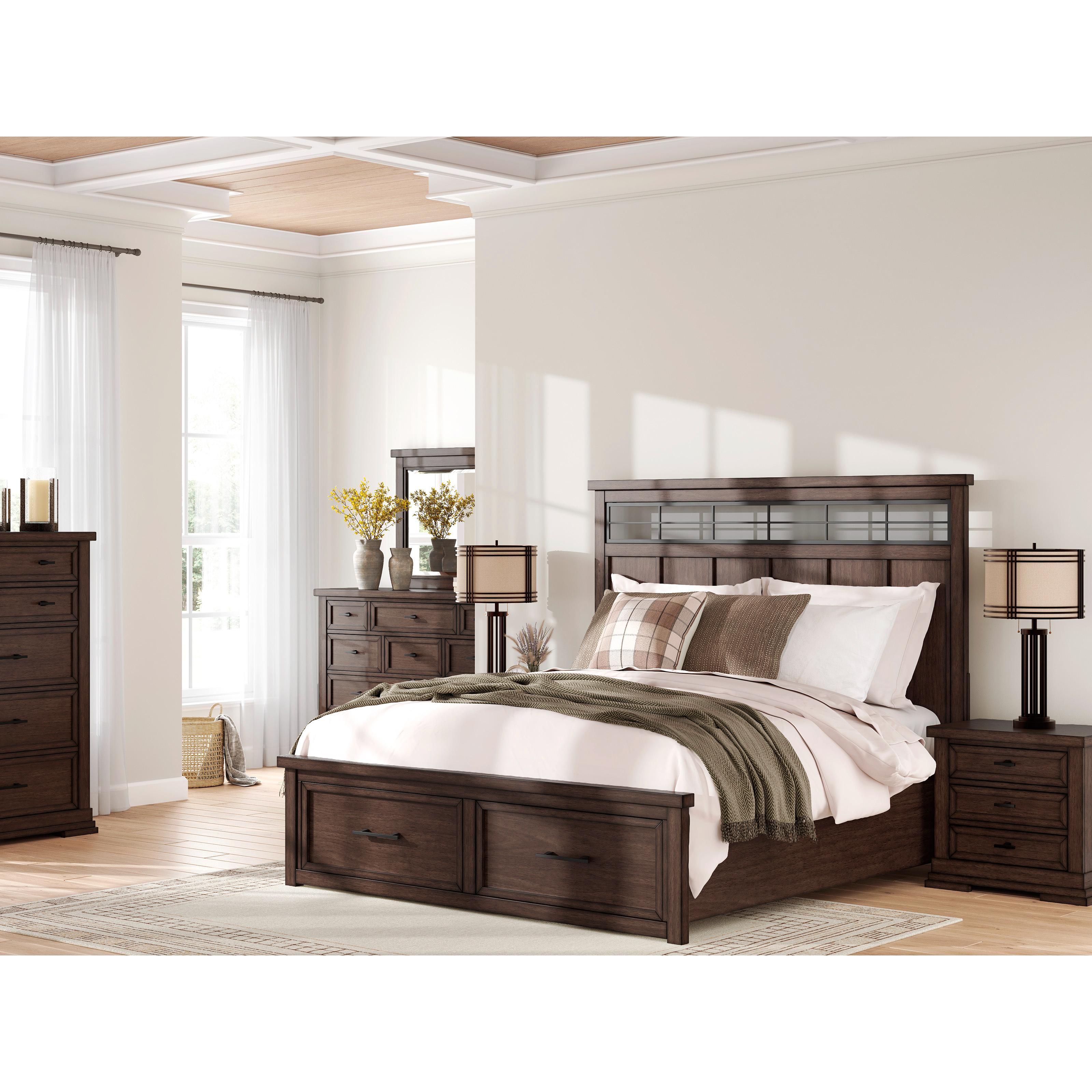 Signature Design by Ashley Taffenbrook B849B4 King Panel Storage Bed IMAGE 15