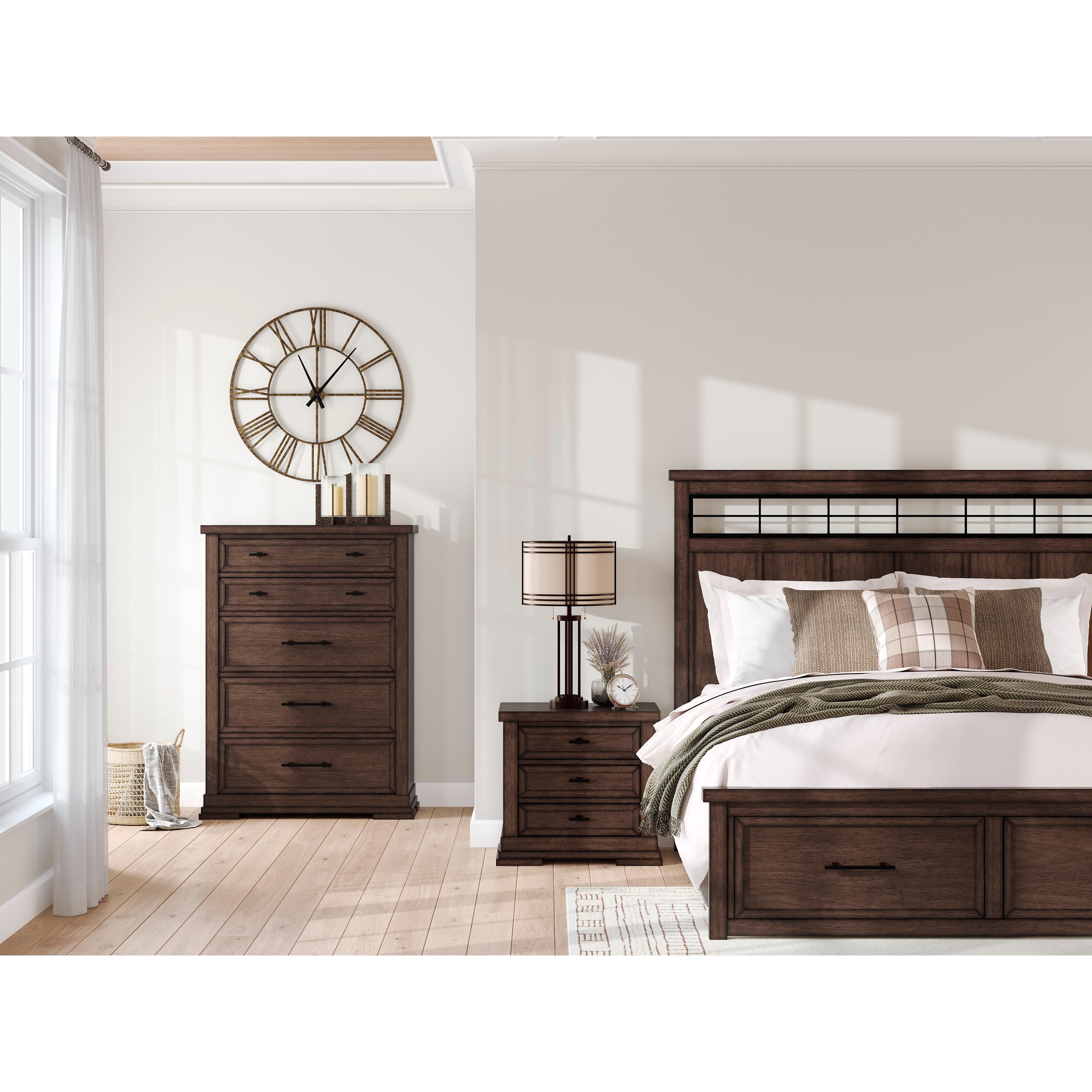 Signature Design by Ashley Taffenbrook B849B4 King Panel Storage Bed IMAGE 16