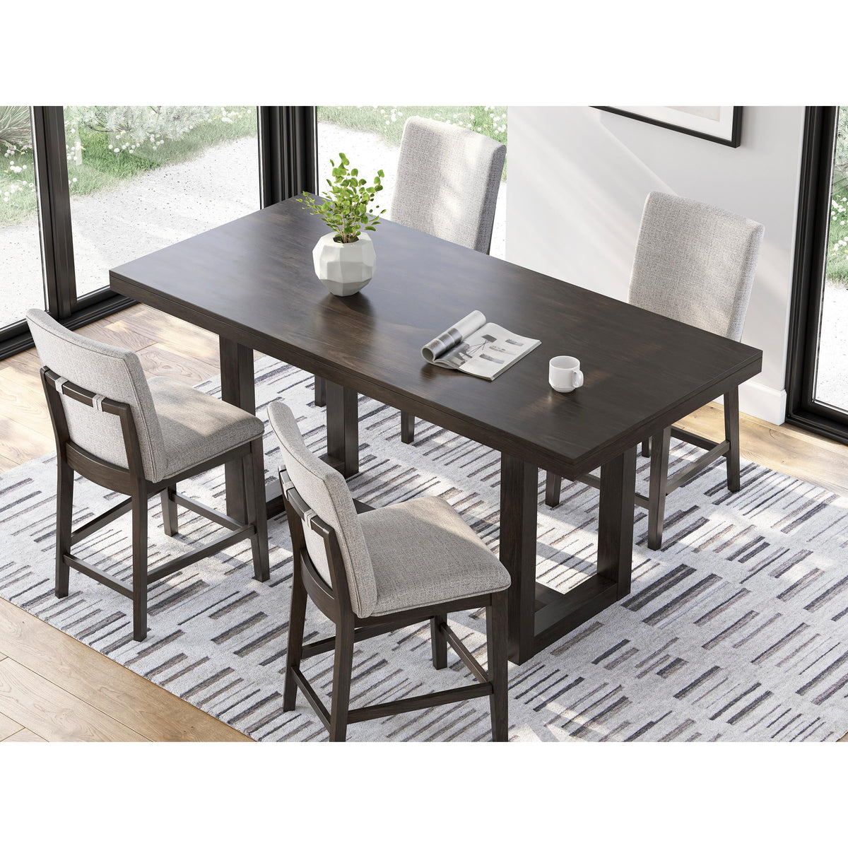 Signature Design by Ashley Neymorton D618-13 Rectangular Dining Room Counter Table IMAGE 7