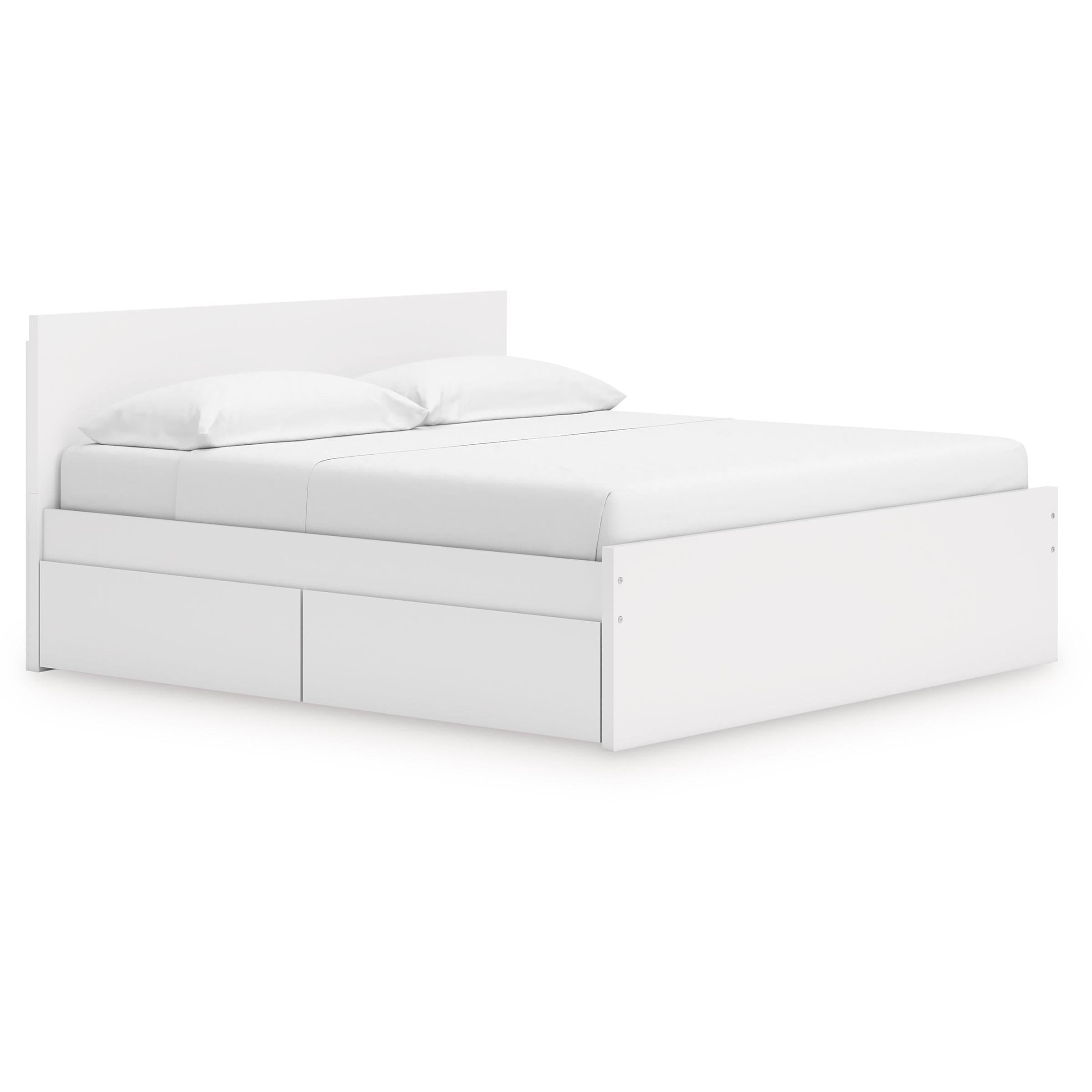 Signature Design by Ashley Onita EB9630B21 King Panel Platform Bed with 2 Side Storage IMAGE 1