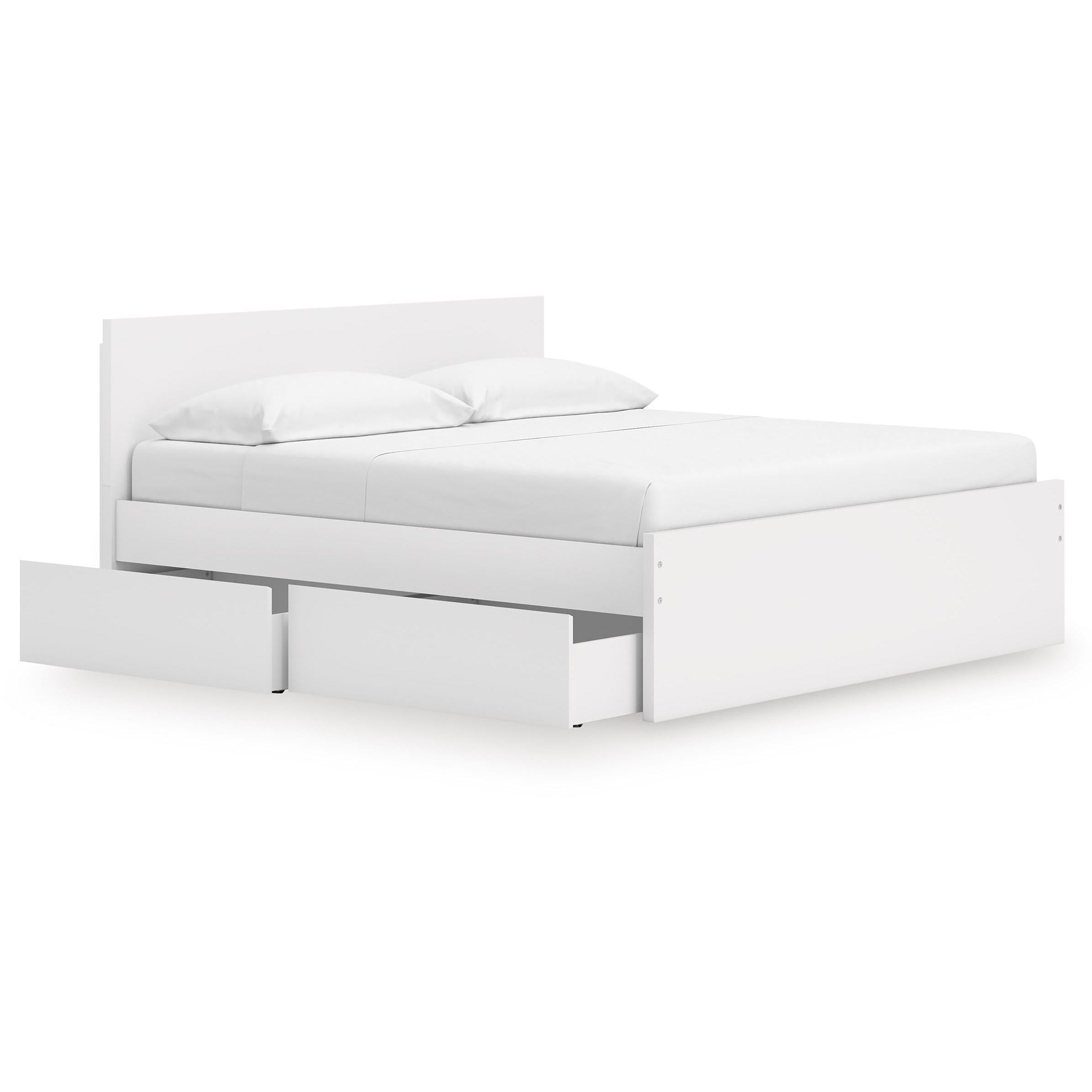 Signature Design by Ashley Onita EB9630B21 King Panel Platform Bed with 2 Side Storage IMAGE 2