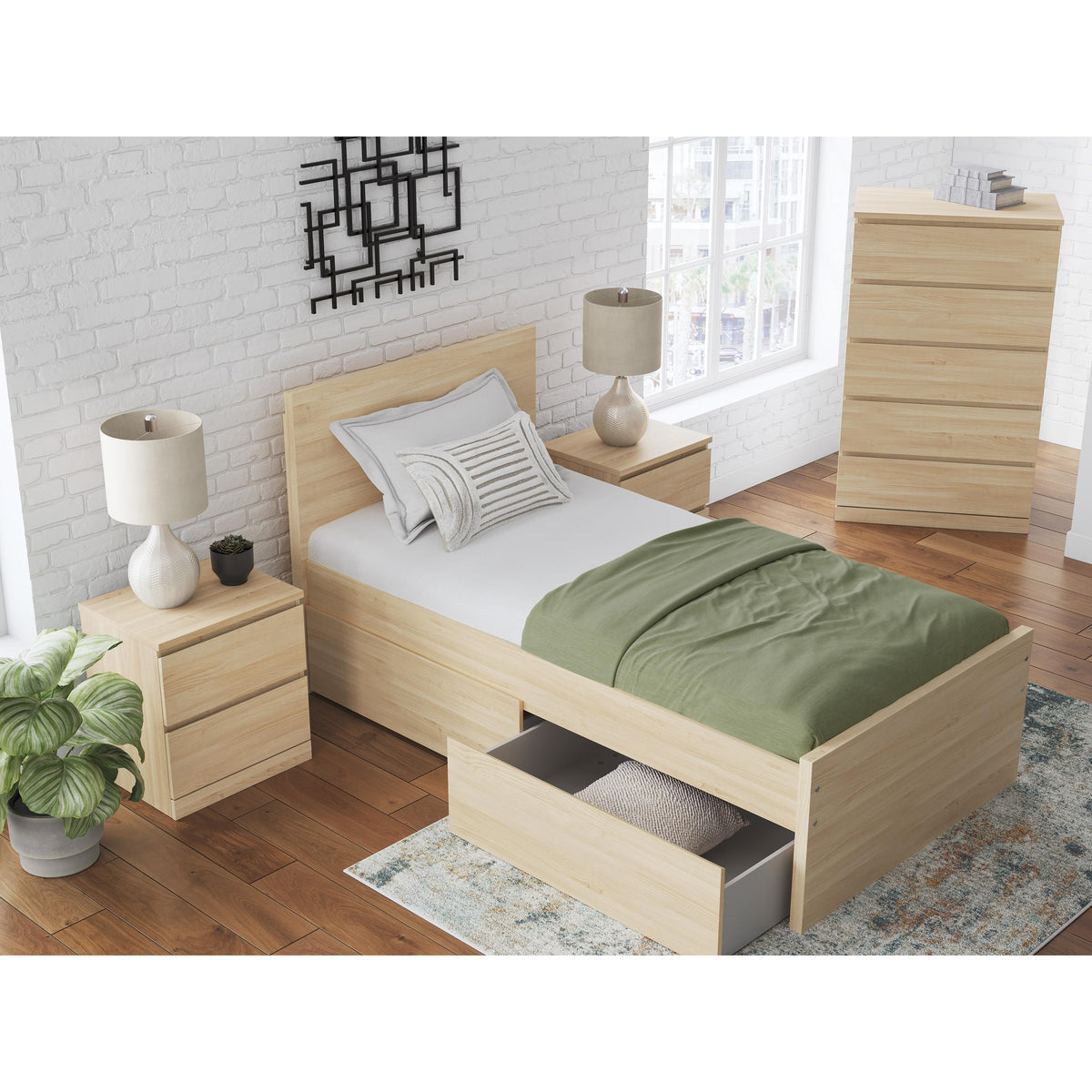 Signature Design by Ashley Onita EB9632-292 Two Drawer Night Stand IMAGE 13