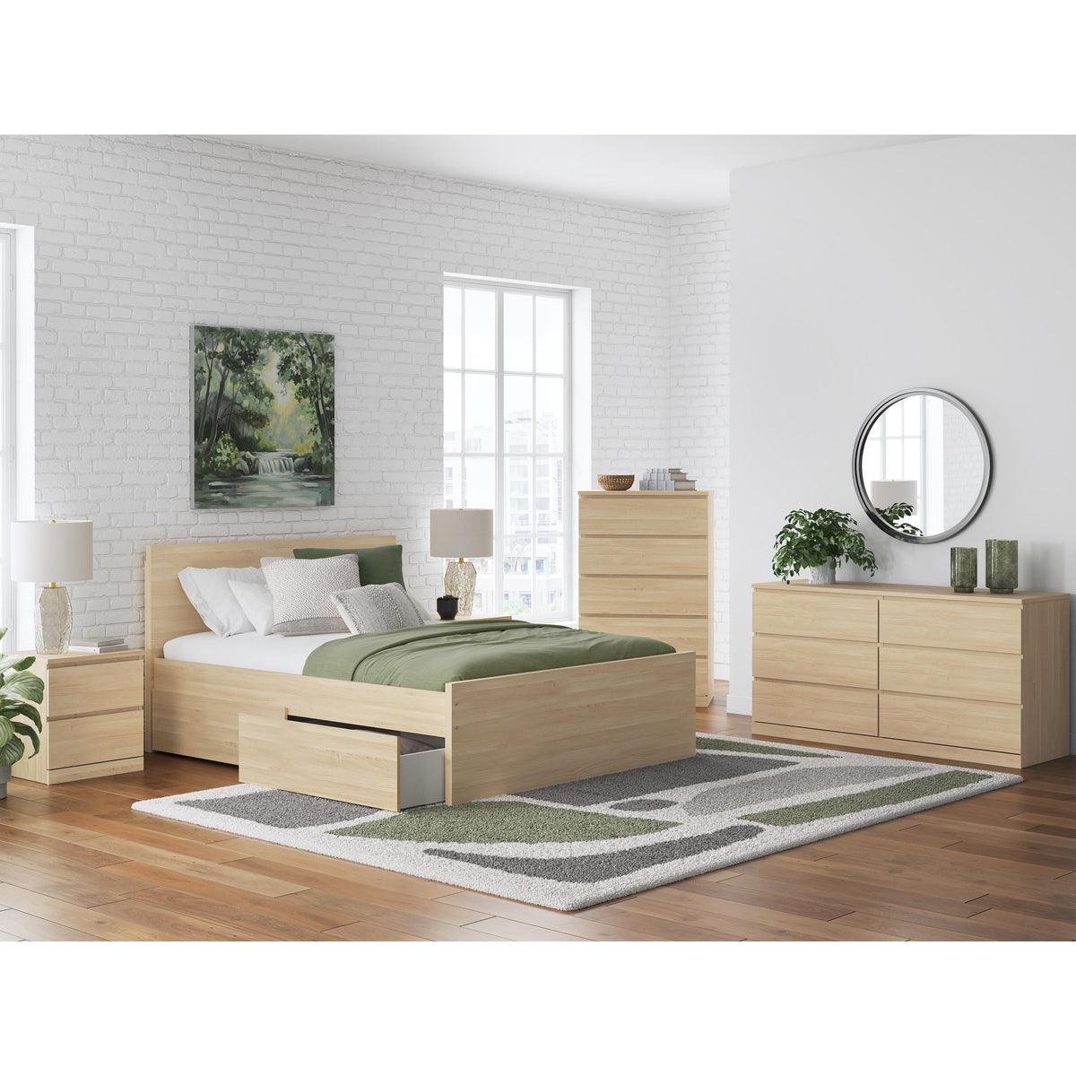Signature Design by Ashley Onita EB9632B12 Queen Panel Platform Bed with 1 Side Storage IMAGE 10