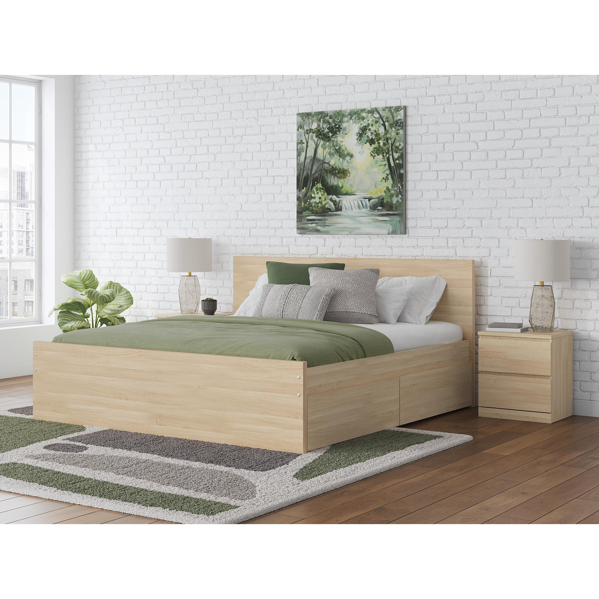 Signature Design by Ashley Onita EB9632B18 Queen Panel Platform Bed with 2 Side Storage IMAGE 7