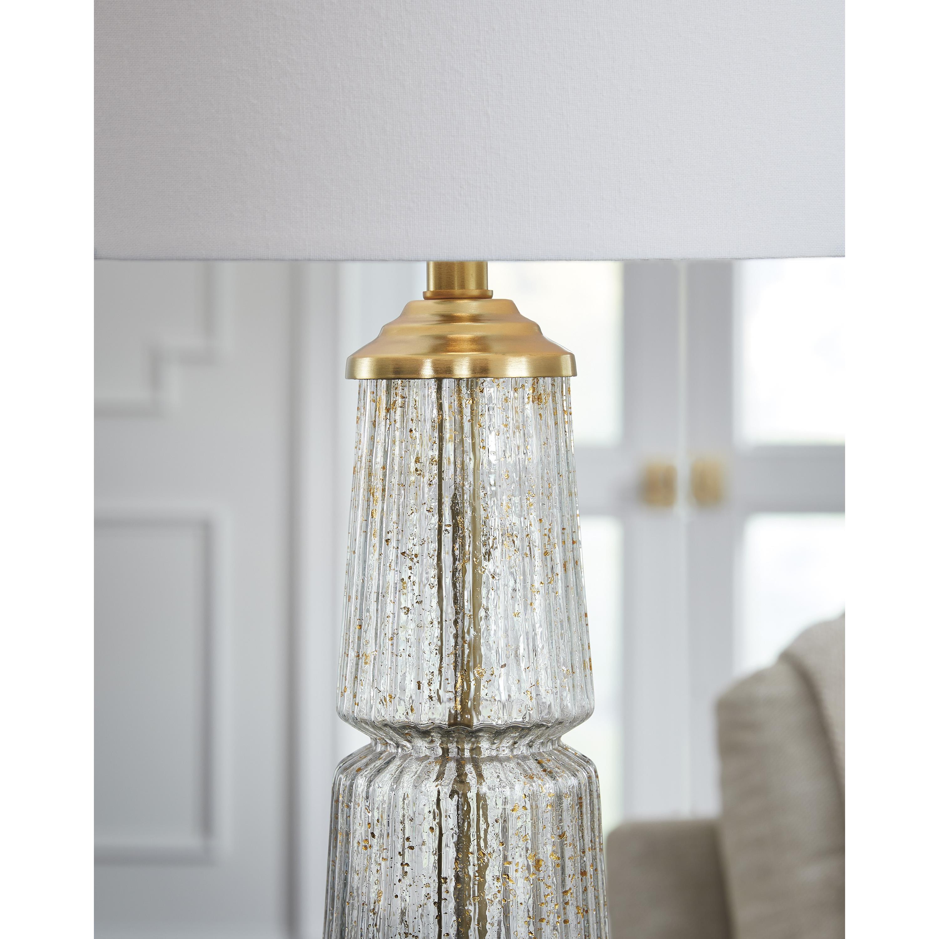Signature Design by Ashley Bakersboro L430884 Glass Table Lamp IMAGE 3