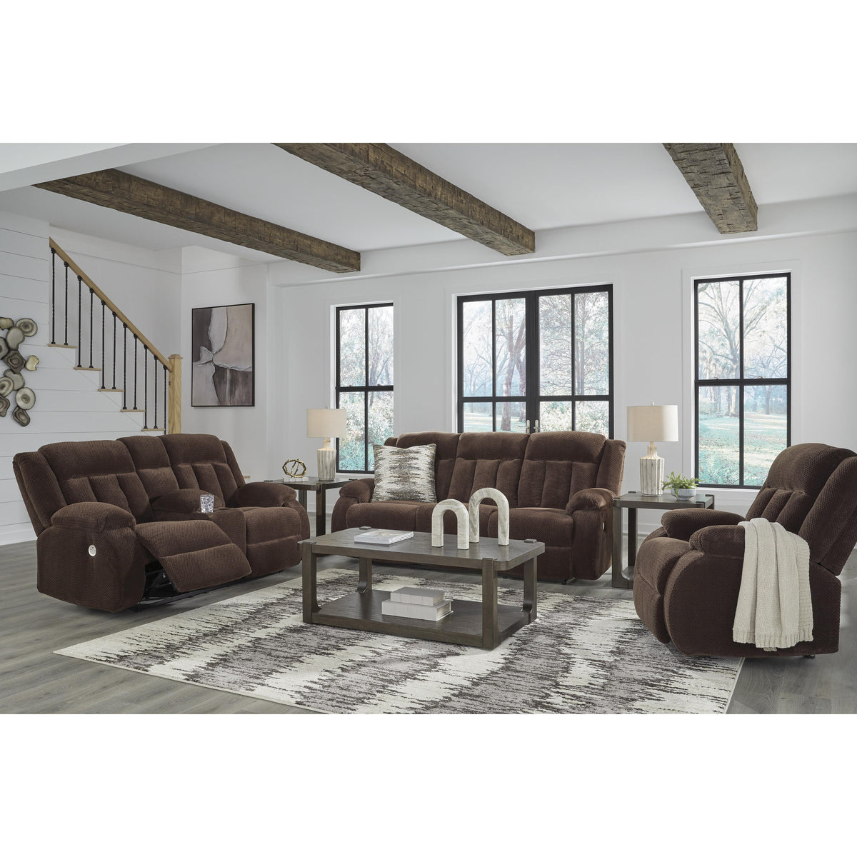 Signature Design by Ashley Free Wake PC2140696 Double Reclining Power Loveseat with Console IMAGE 10