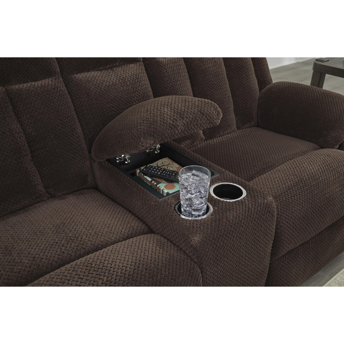 Signature Design by Ashley Free Wake PC2140696 Double Reclining Power Loveseat with Console IMAGE 5