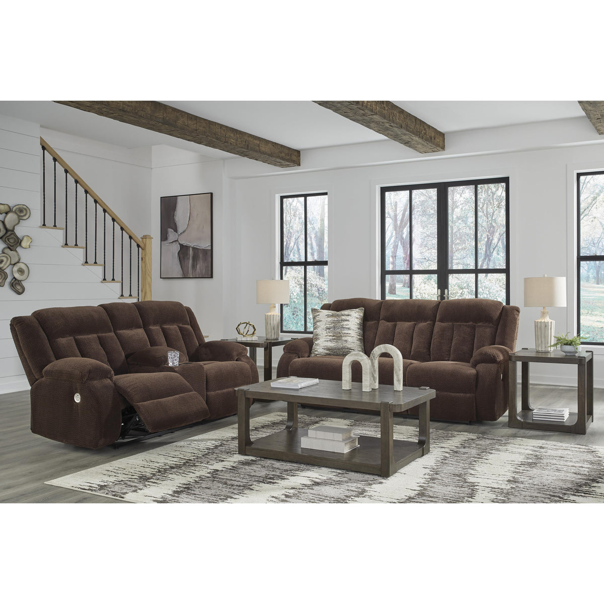 Signature Design by Ashley Free Wake PC2140699 Reclining Power Sofa with Drop Down Table IMAGE 10