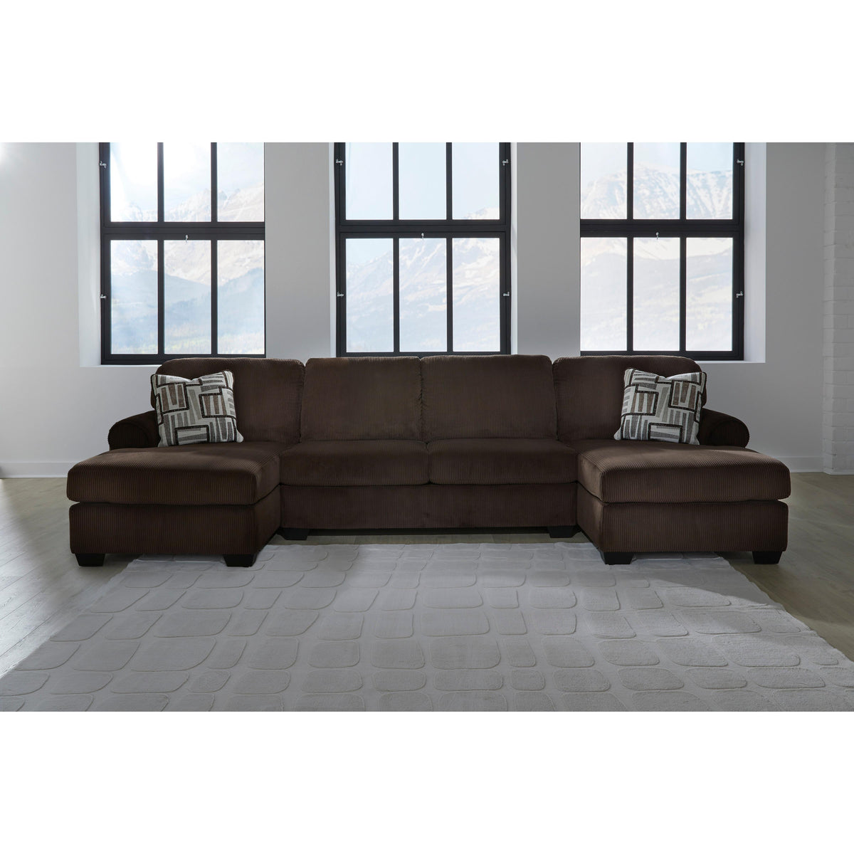 Signature Design by Ashley Kimlee PC35603S3 3 pc Sectional with Double Chaise IMAGE 2