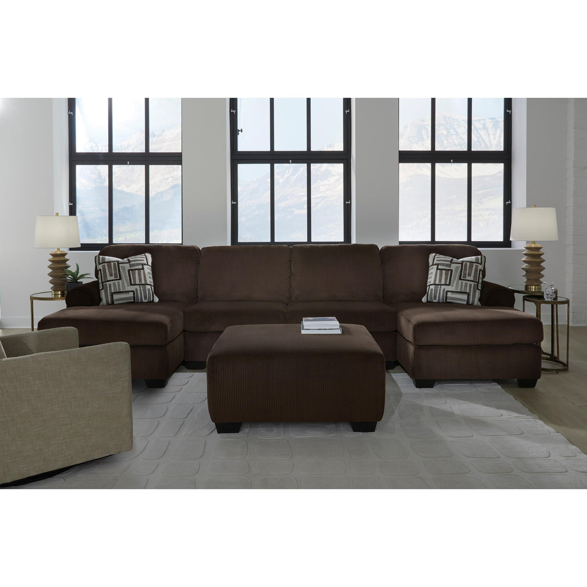 Signature Design by Ashley Kimlee PC35603S3 3 pc Sectional with Double Chaise IMAGE 6