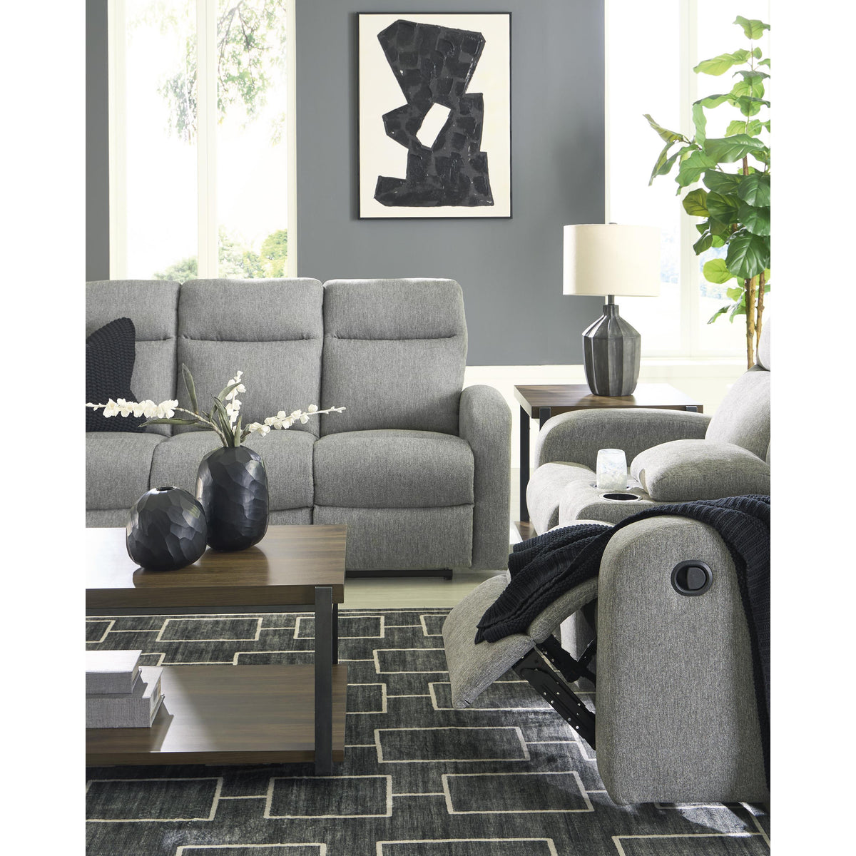 Signature Design by Ashley Gauntlet PC4220494 Double Reclining Loveseat with Console IMAGE 12