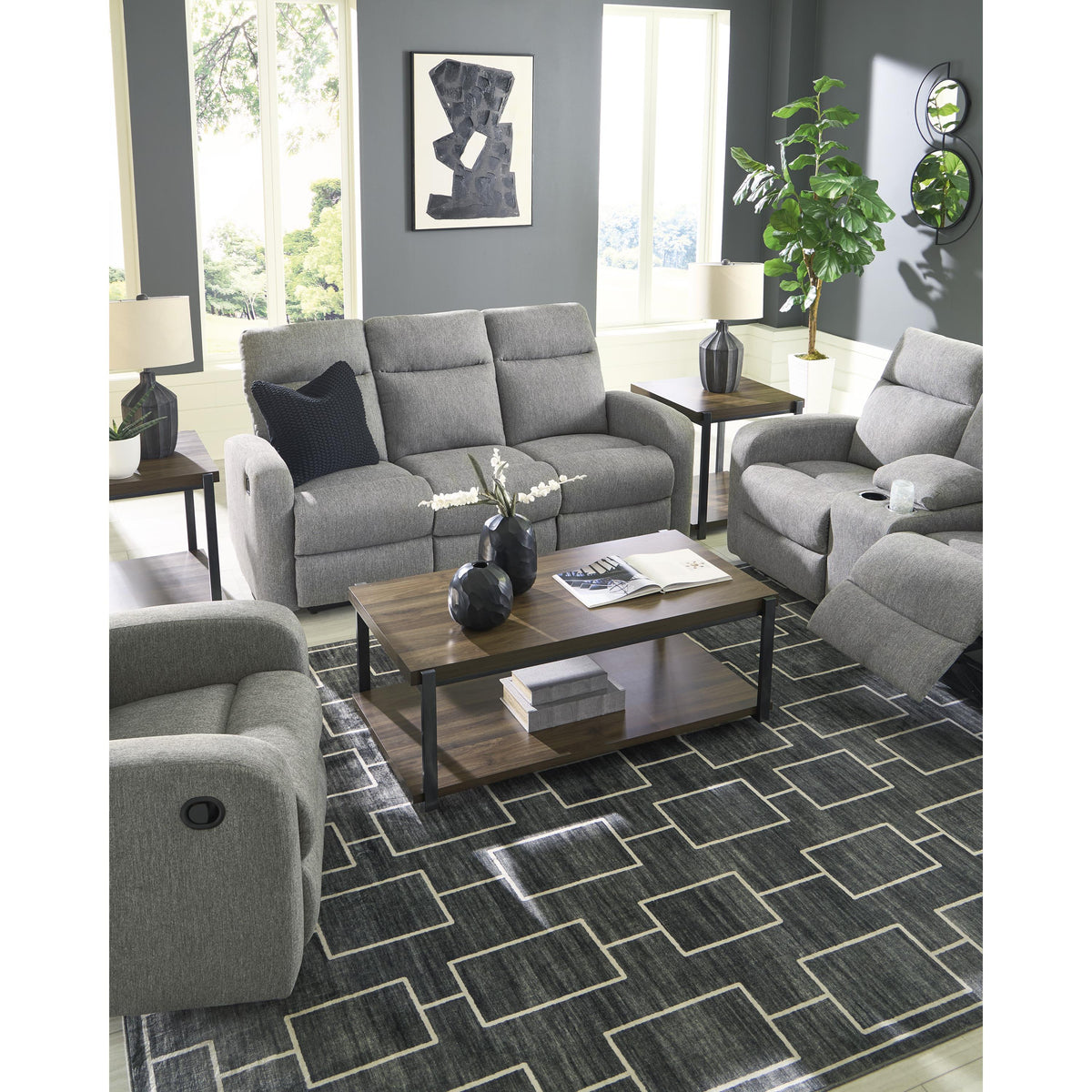 Signature Design by Ashley Gauntlet PC4220494 Double Reclining Loveseat with Console IMAGE 13