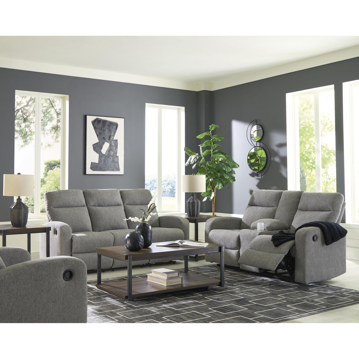 Signature Design by Ashley Gauntlet PC4220494 Double Reclining Loveseat with Console IMAGE 16