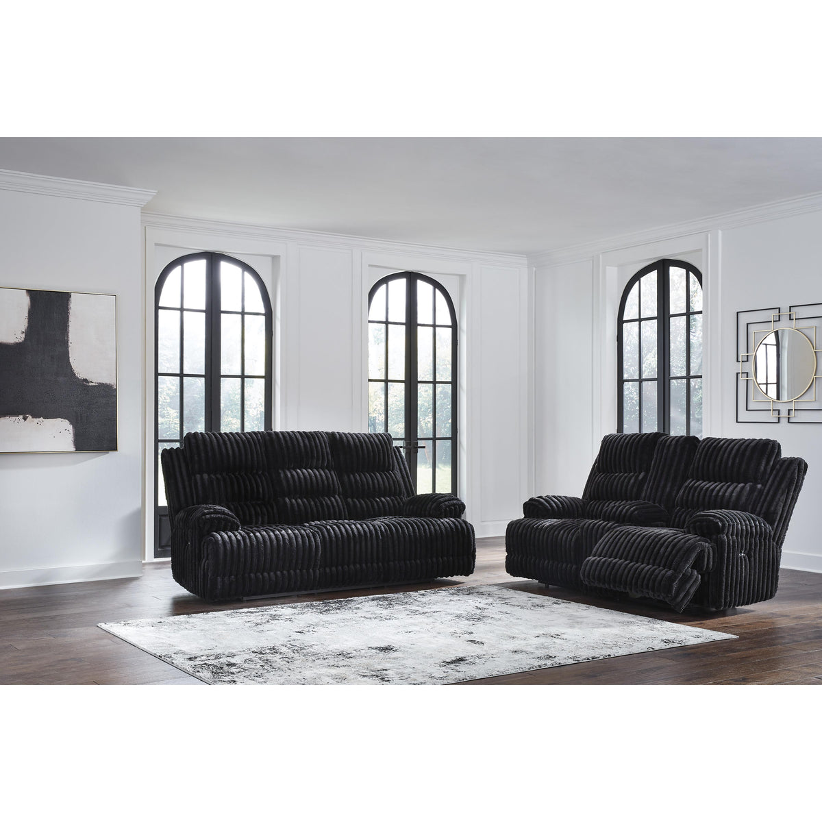 Signature Design by Ashley Rhine Falls PC4280599 Reclining Power Sofa with Drop Down Table IMAGE 8