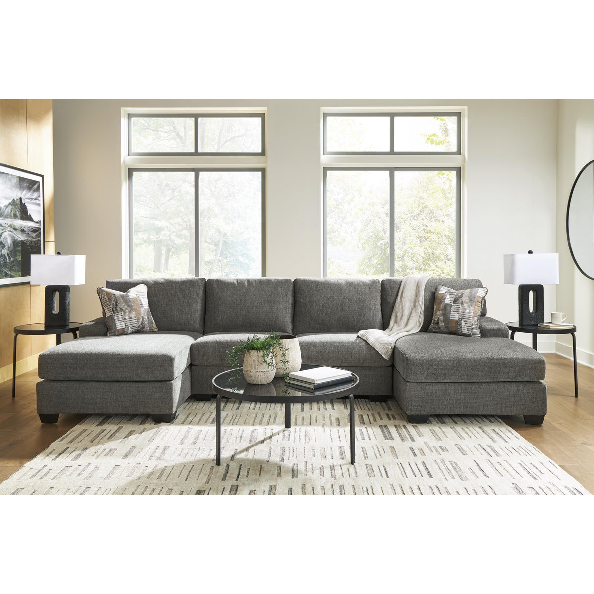 Signature Design by Ashley Clarington PC48405S3 3 pc Sectional with Double Chaise IMAGE 3