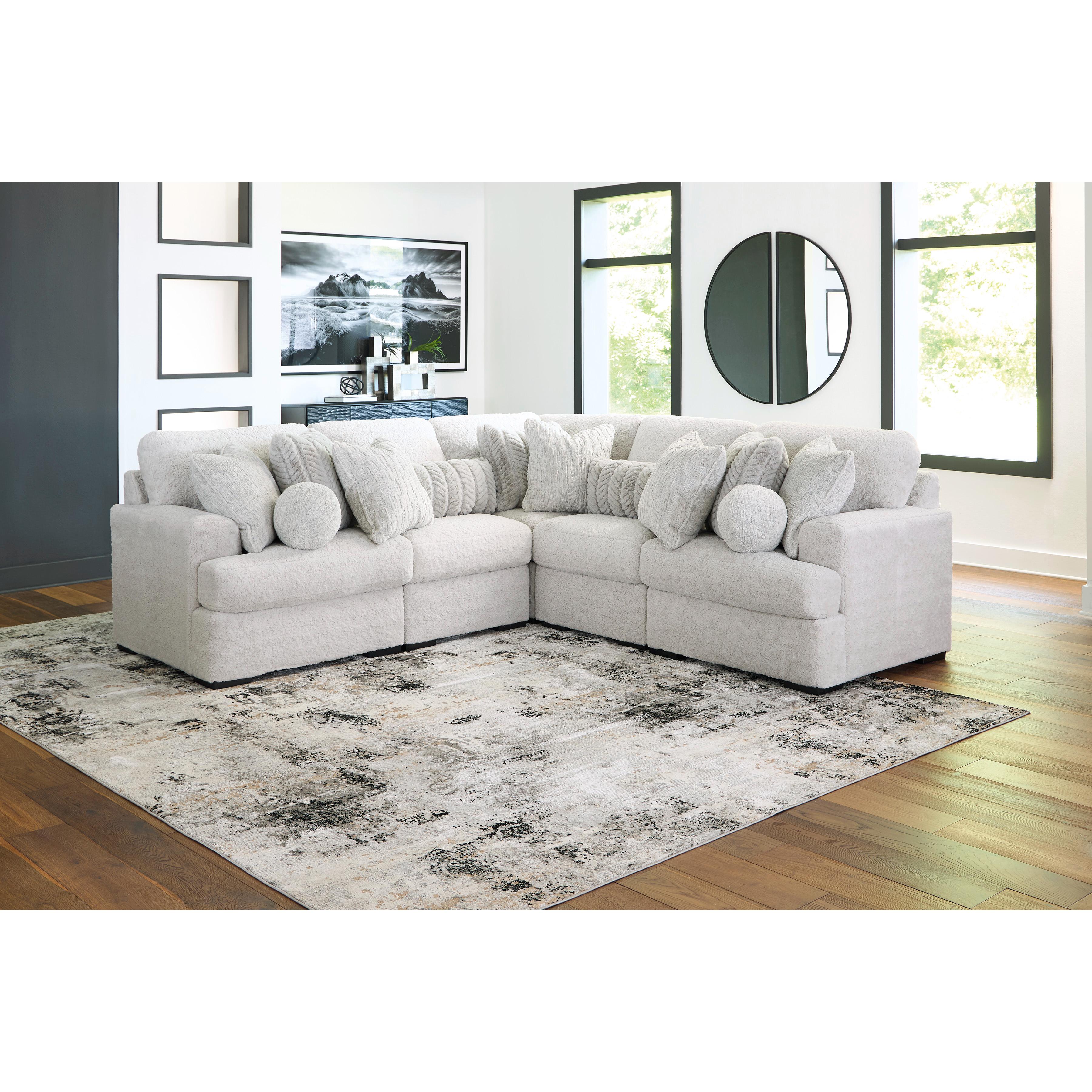 Signature Design by Ashley Cuddle Plush PC59106S2 5 pc Sectional IMAGE 4