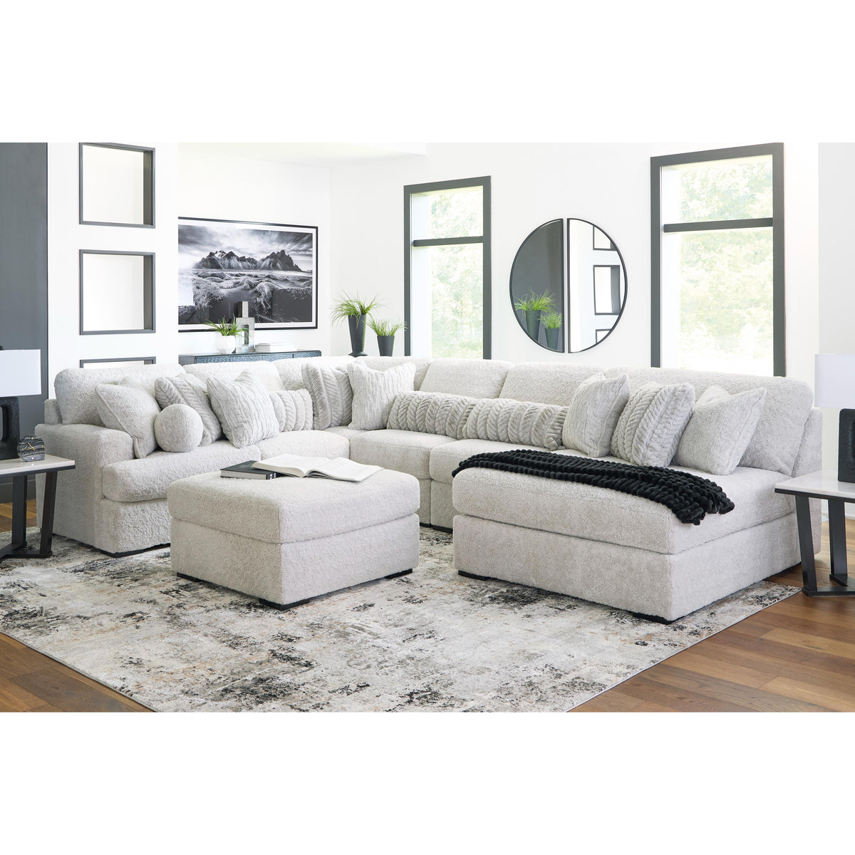 Signature Design by Ashley Cuddle Plush PC59106S3 6 pc Sectional with Chaise IMAGE 5