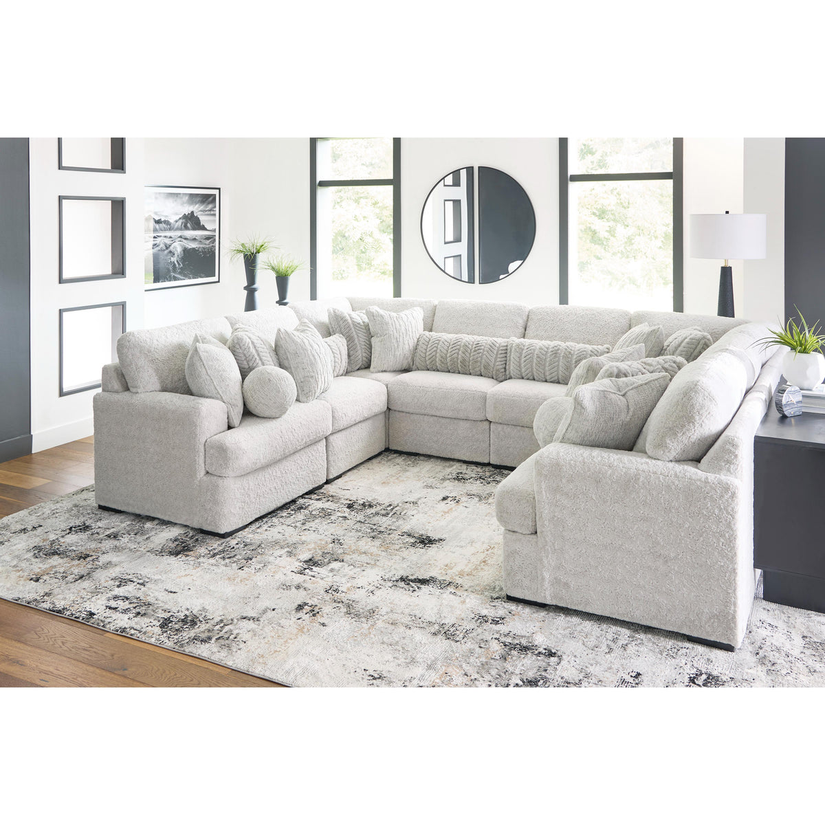 Signature Design by Ashley Cuddle Plush PC59106S6 8 pc Sectional IMAGE 2